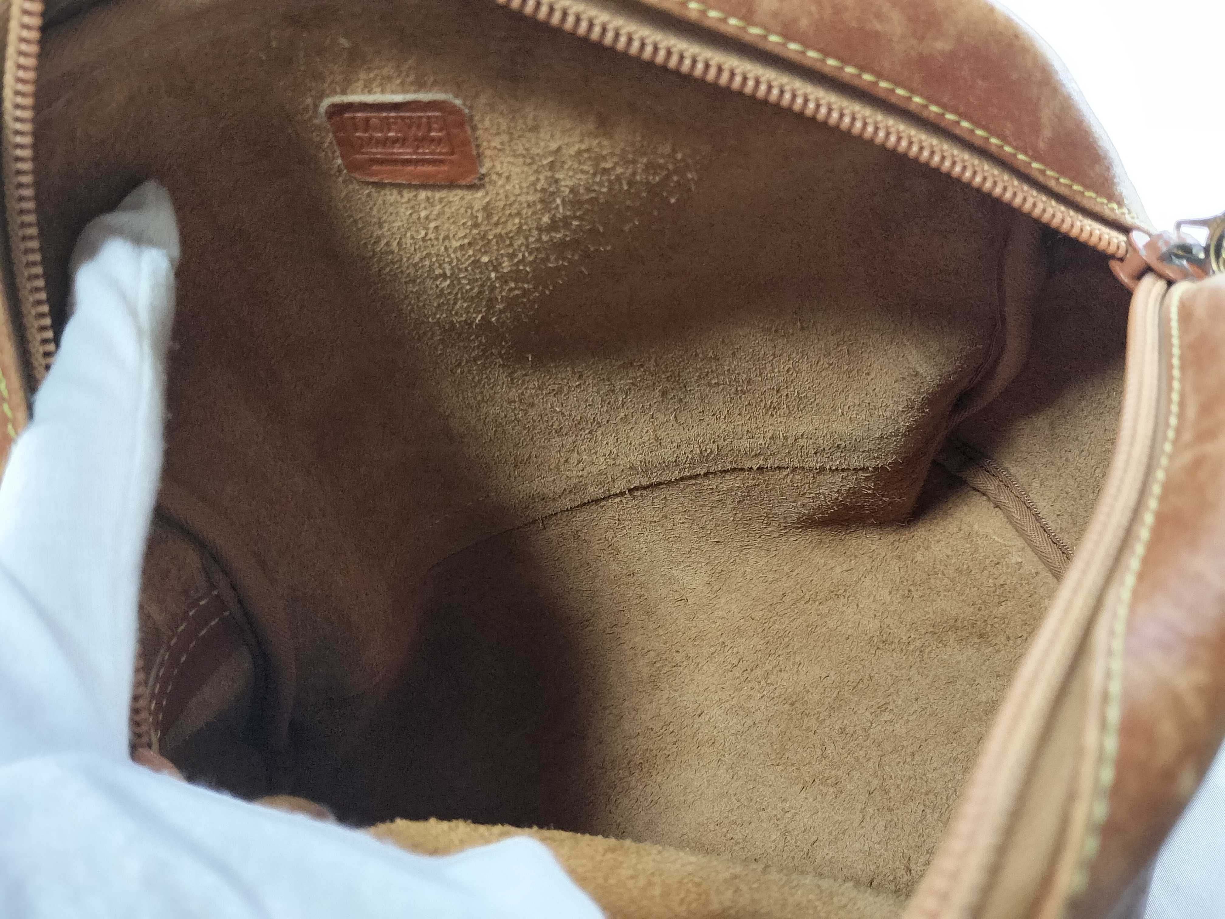 Leather Shoulder Bag, Brown, Vintage Shoulder Bag — view 10
