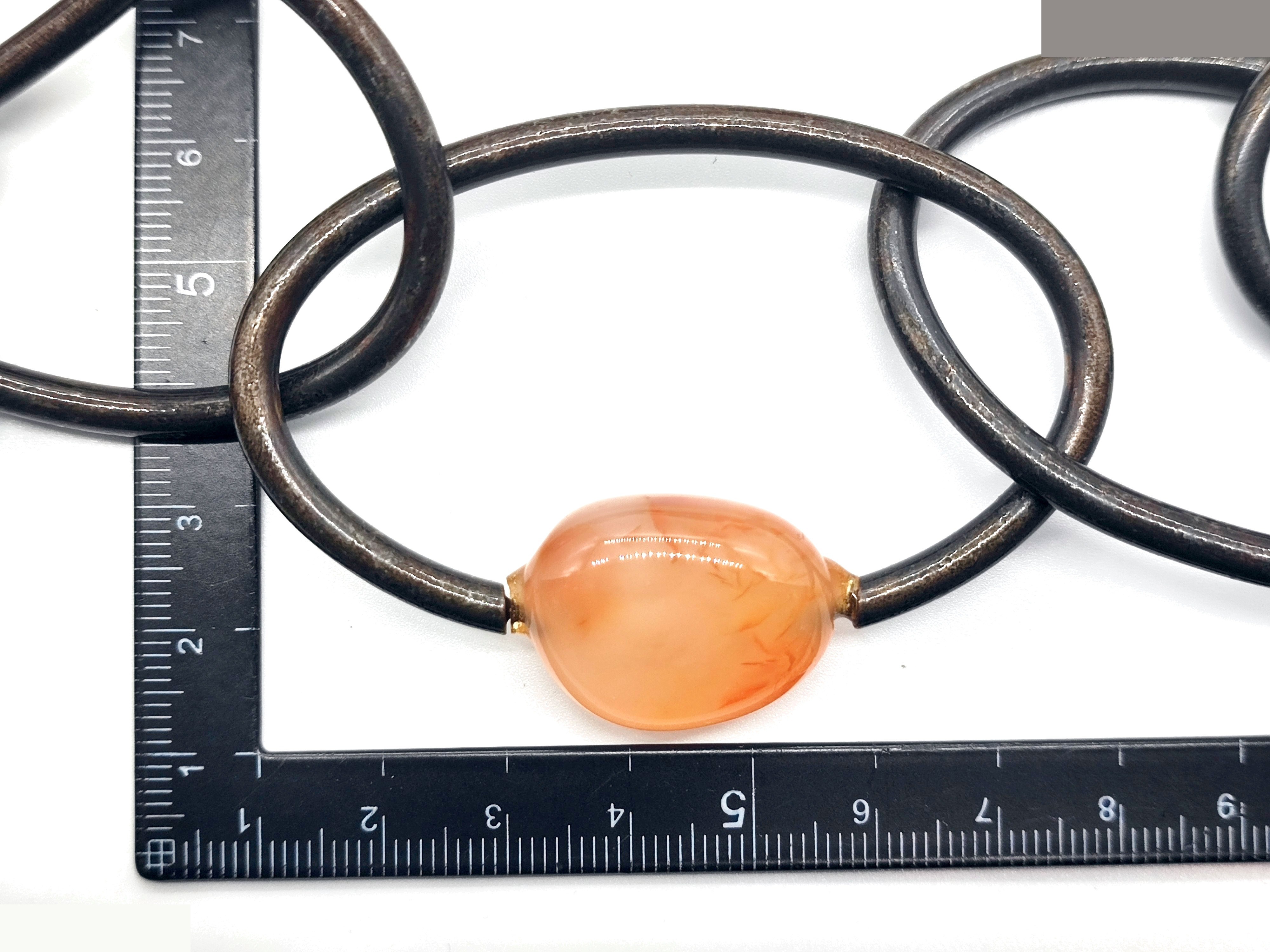 Multicolored Stone Giant Circle Chain Belt 99A — view 3