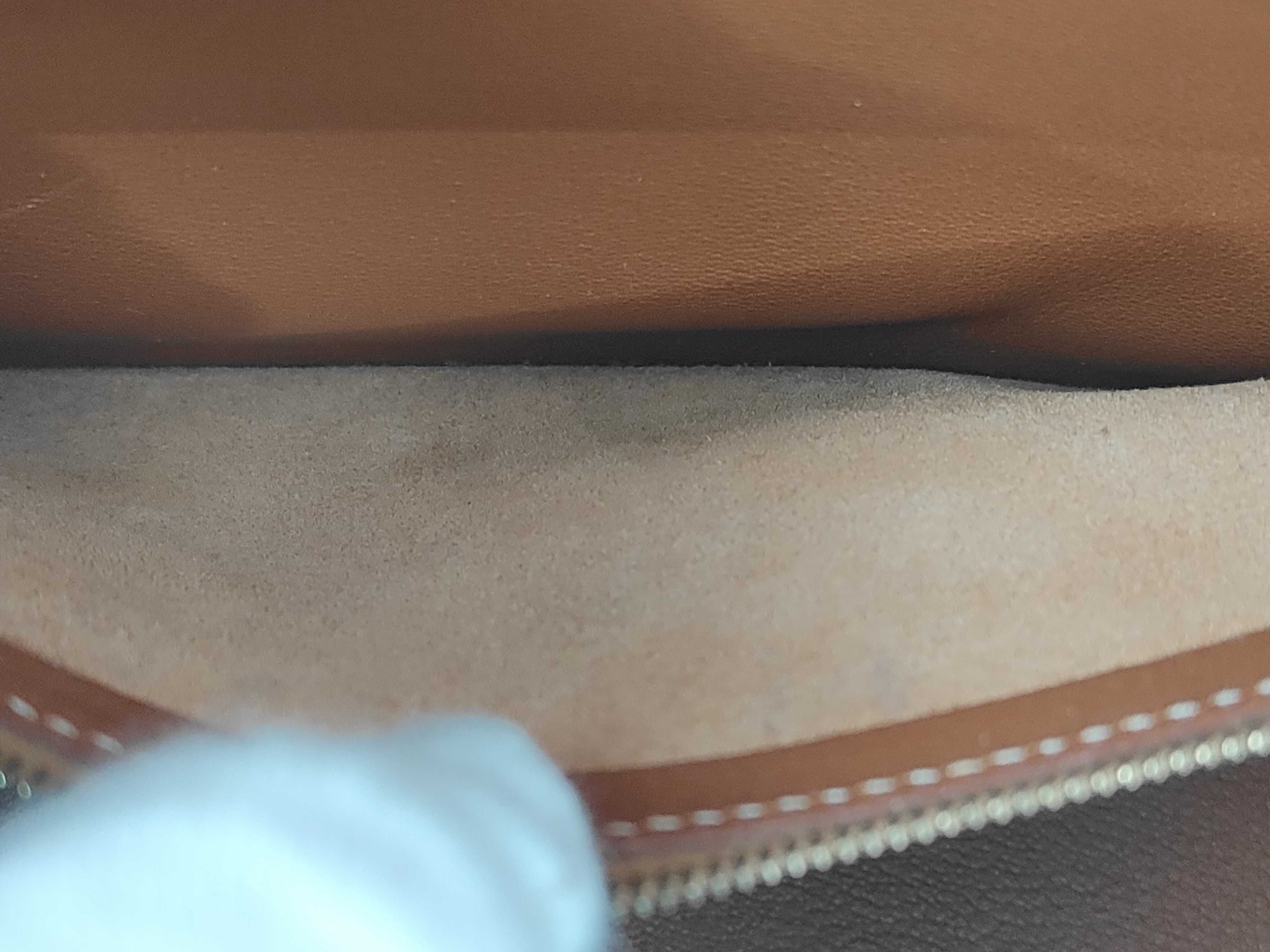 Kelly 28cm Toile H/Leather Gold/Natural 12+ X Handbag — view 11