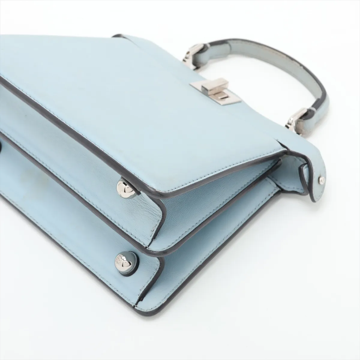 Peekaboo I.U Mini Leather 2-Way Handbag, Blue 8BN335 — view 3