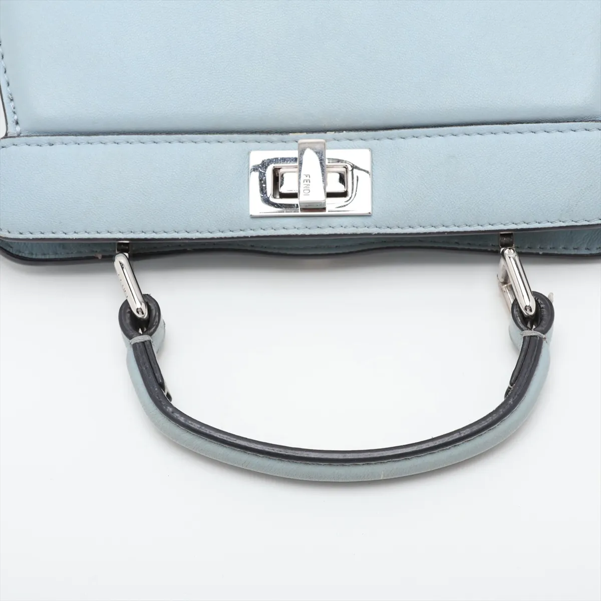 Peekaboo I.U Mini Leather 2-Way Handbag, Blue 8BN335 — view 5