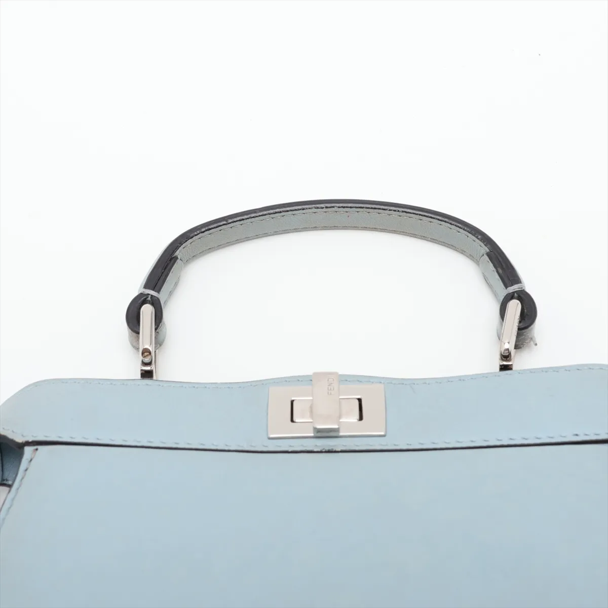 Peekaboo I.U Mini Leather 2-Way Handbag, Blue 8BN335 — view 6