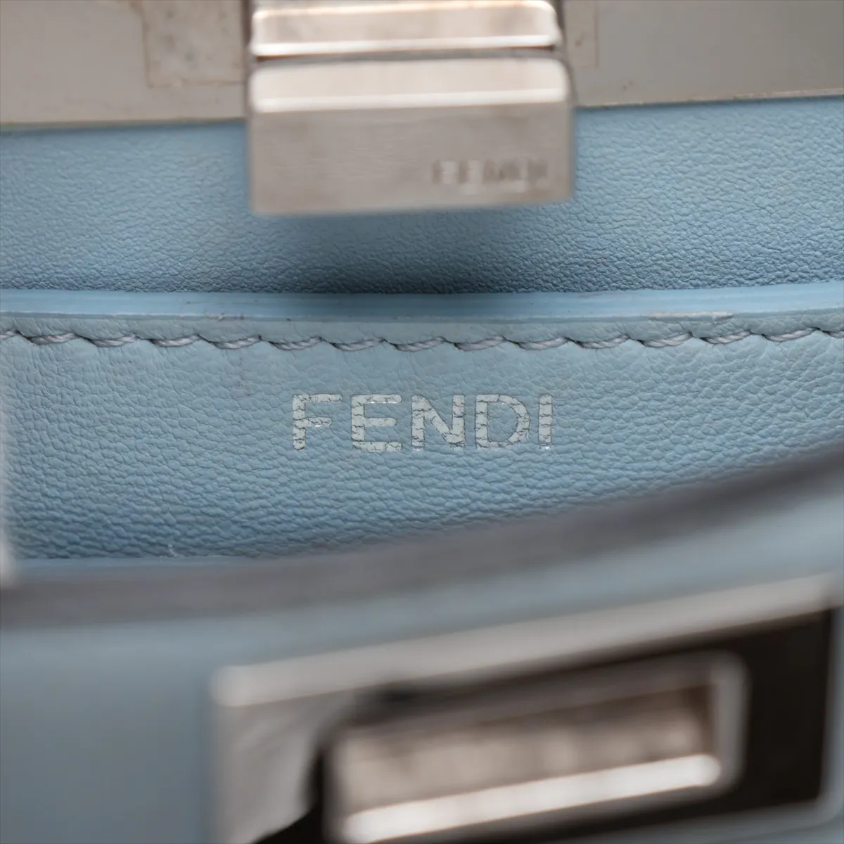Peekaboo I.U Mini Leather 2-Way Handbag, Blue 8BN335 — view 10