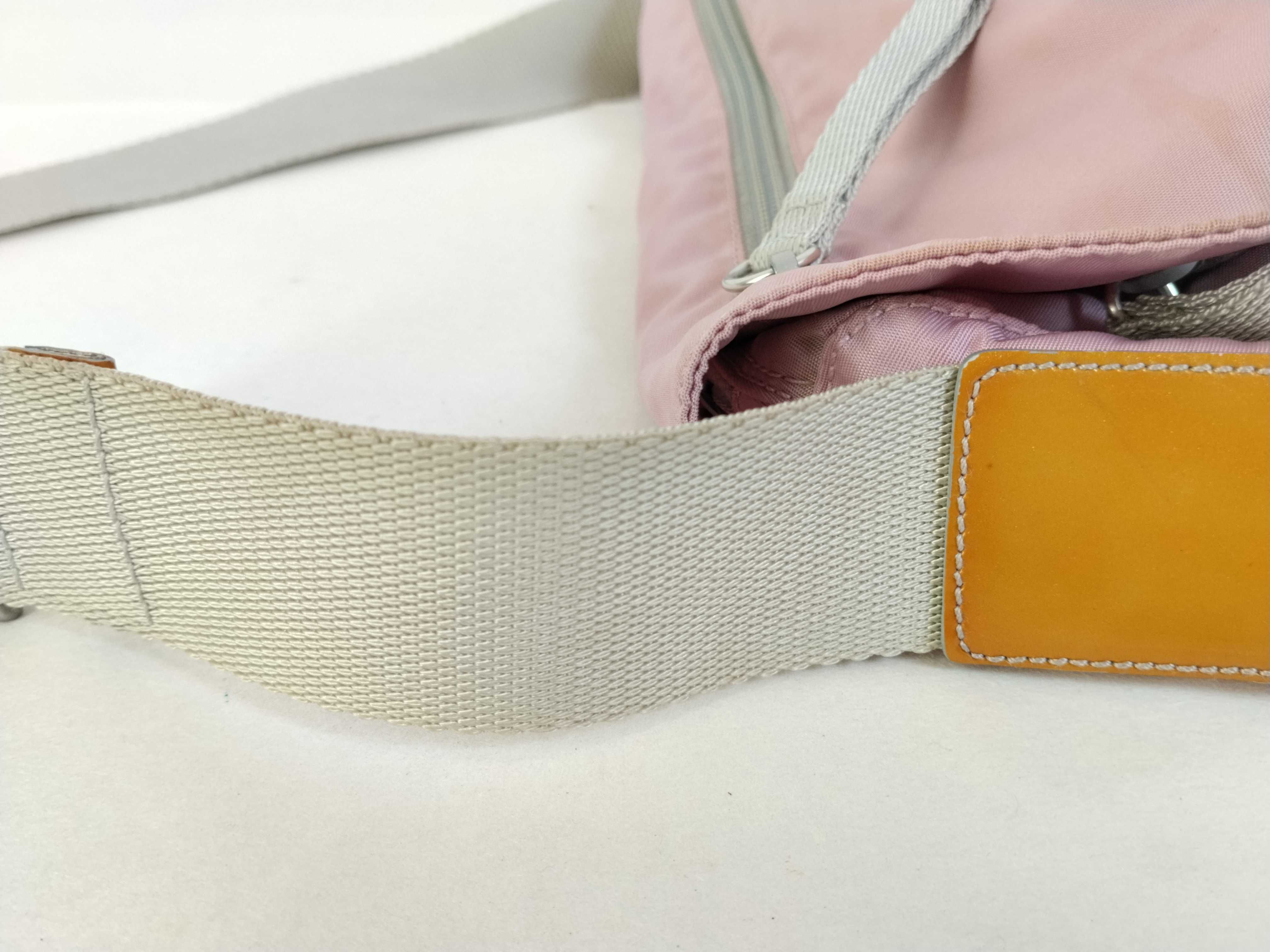 nylon shoulder bag, pink. — view 5