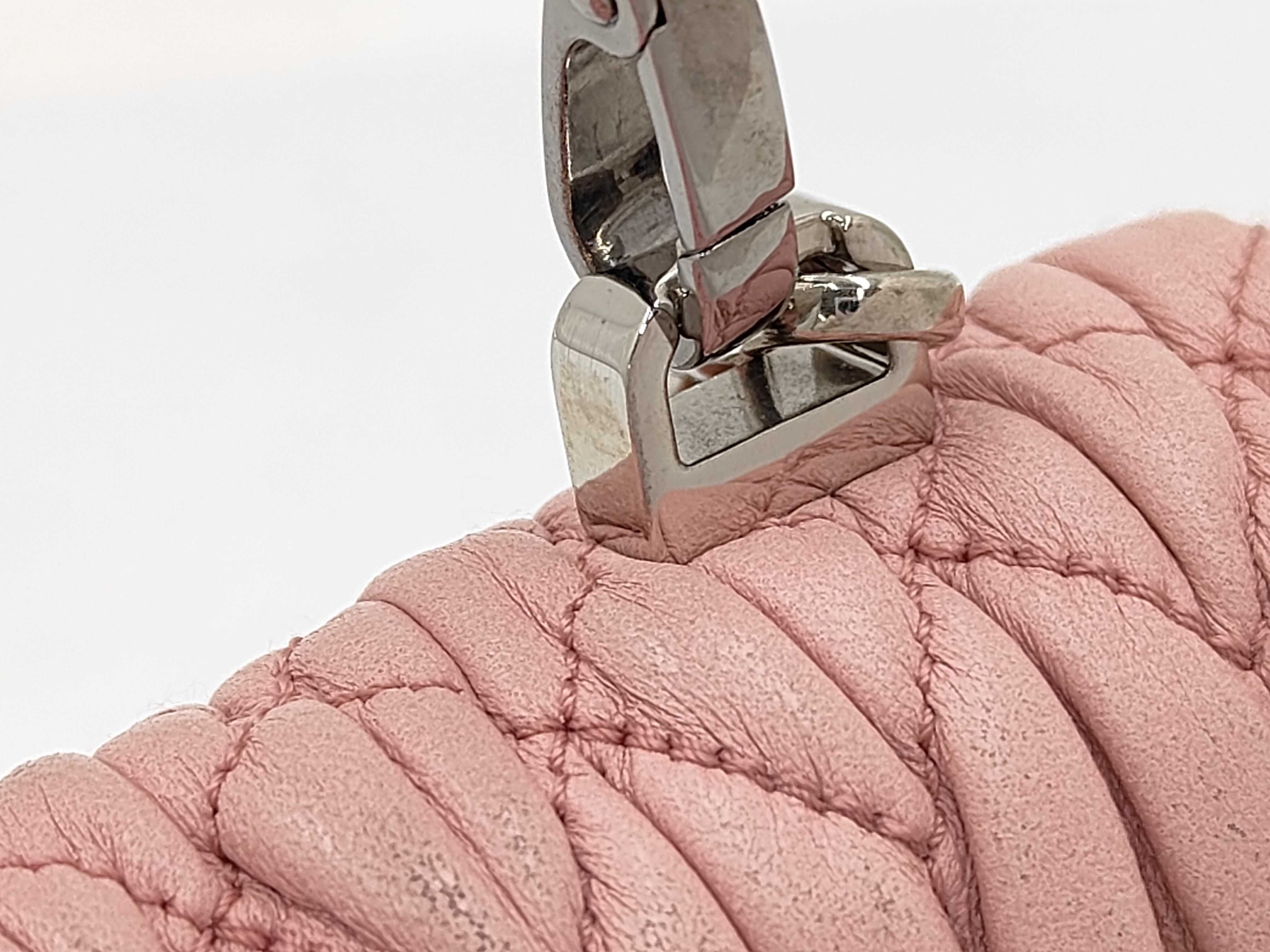Matelassé 2-Way Bag with Long Strap, Pink Bag — view 3