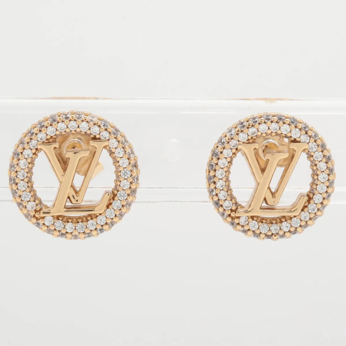 M00757 Boucles d'Oreilles Louise by Night DP2282 Earrings (Pair) GP x Rhinestone Gold