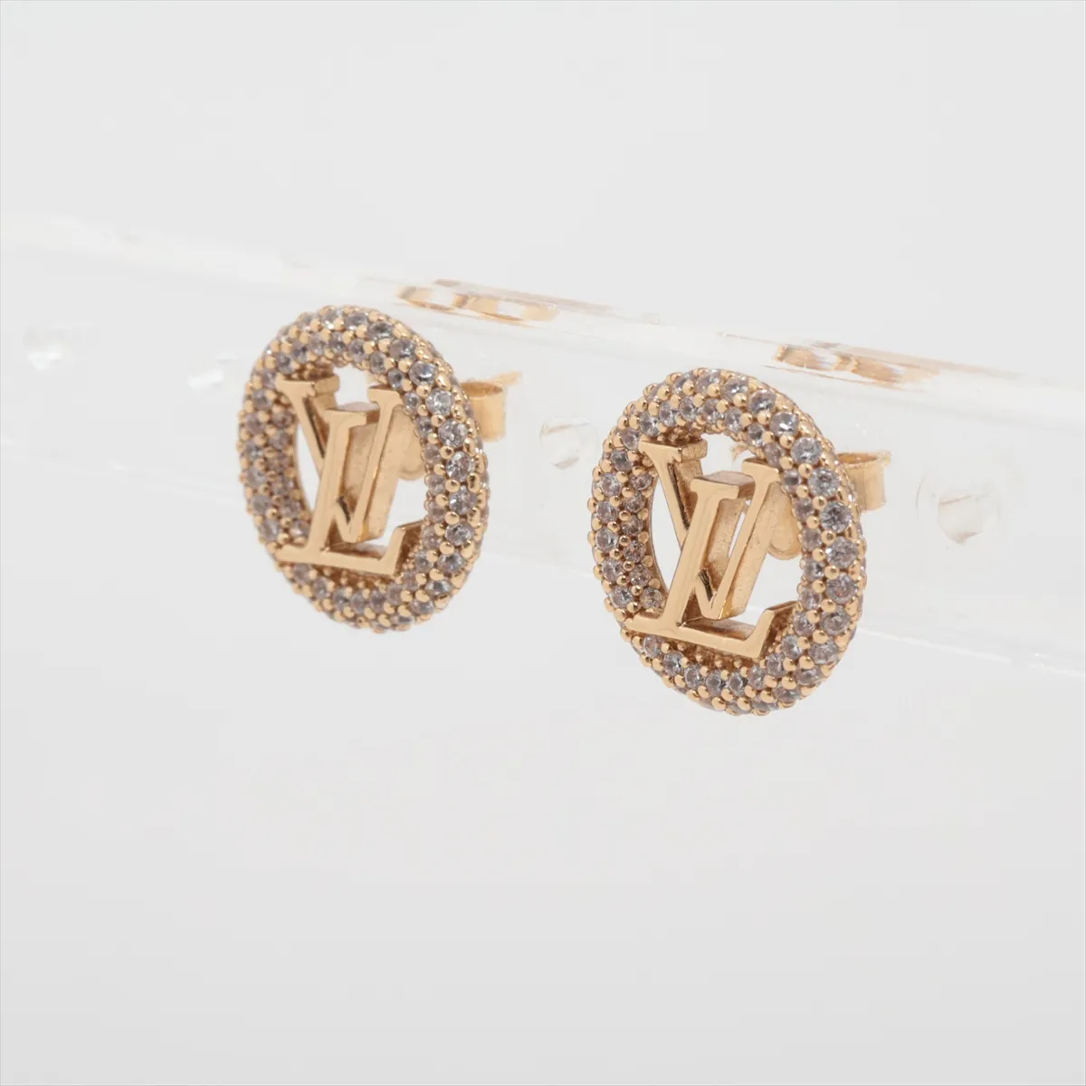 M00757 Boucles d'Oreilles Louise by Night DP2282 Earrings (Pair) GP x Rhinestone Gold — view 3