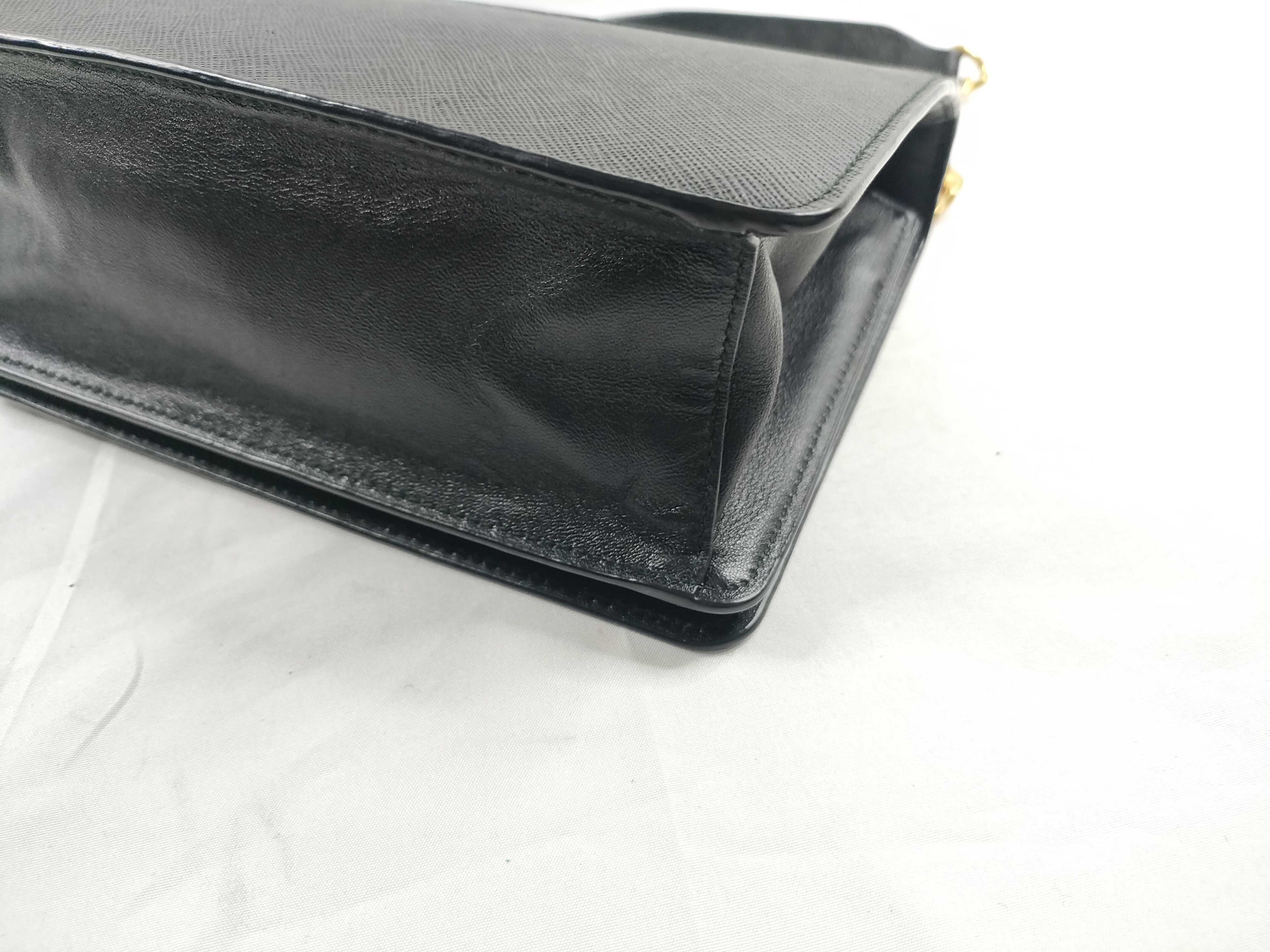 Chain Shoulder Bag, Leather, Black Shoulder Bag — view 5