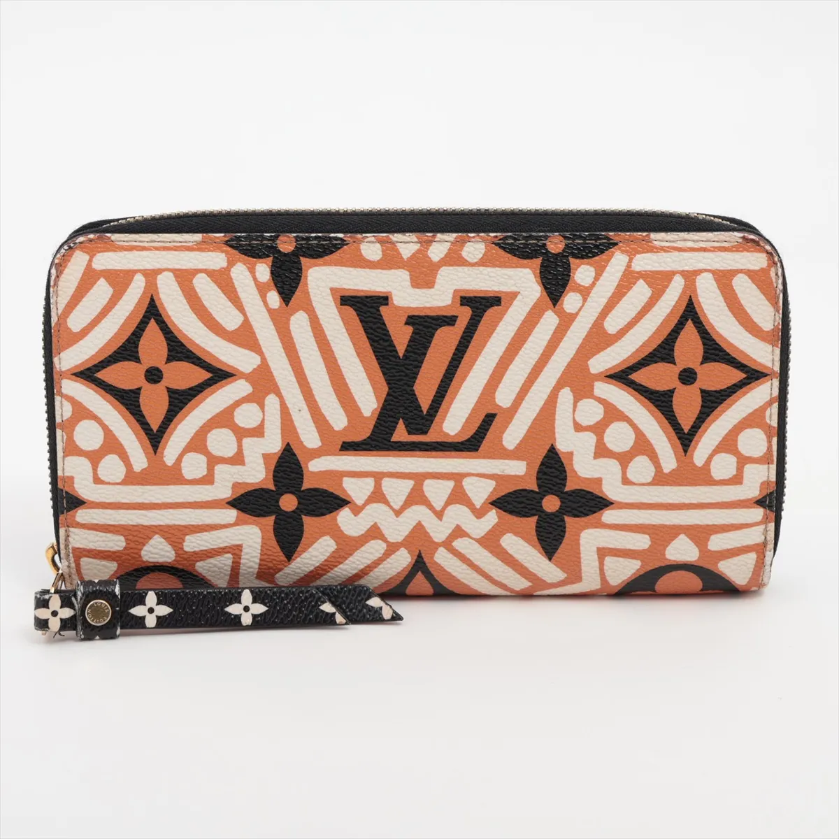 LV Crafty Zippy Wallet M69437 Crème Caramel Round Zip Wallet RFID detected, zipper is stiff