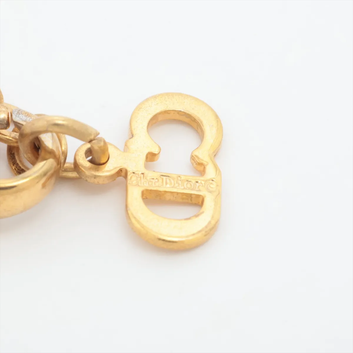 Emblem Necklace, GP Gold. Shows signs of wear, — view 4