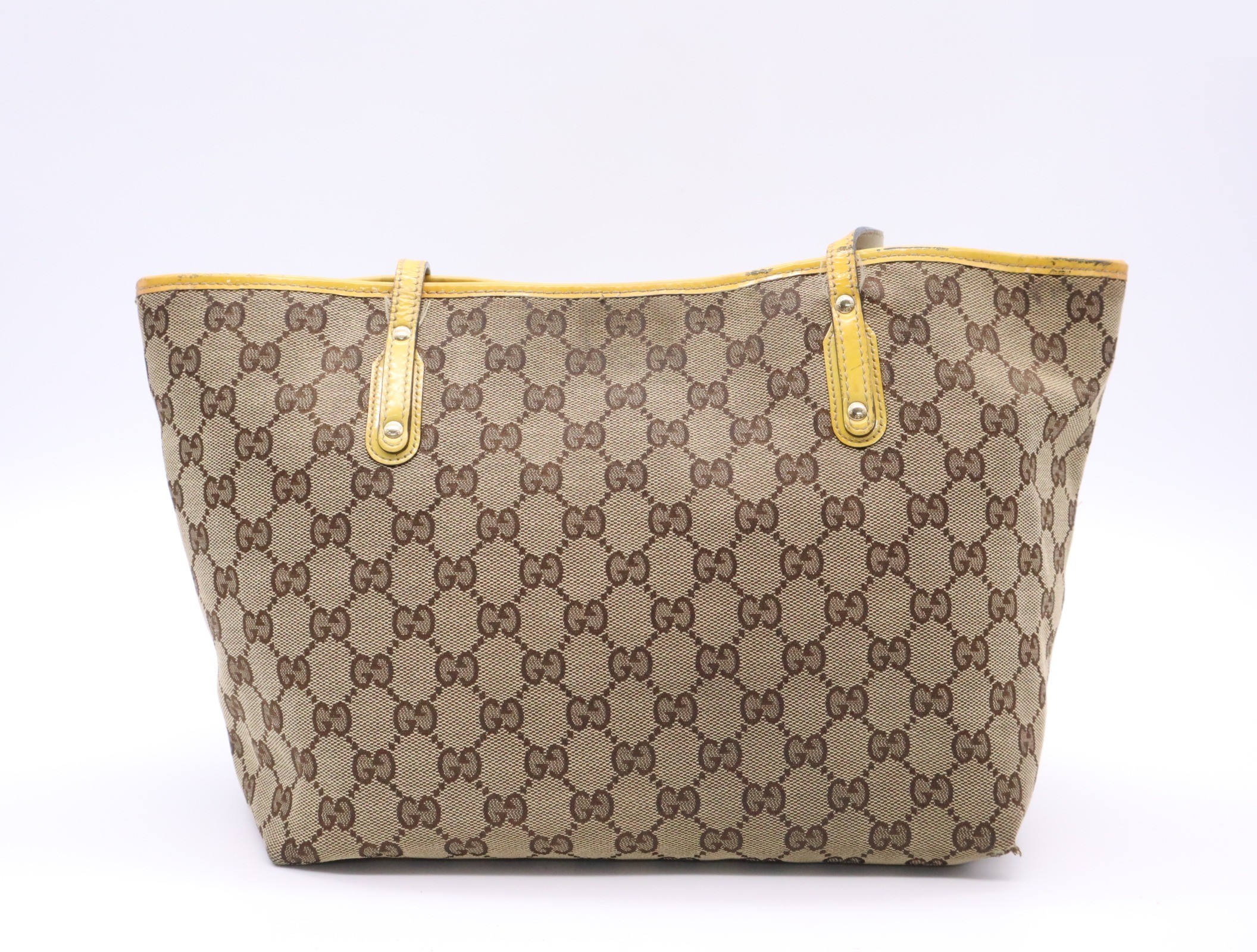 Gucciori Tote Bag with Charm, Yellow — view 2
