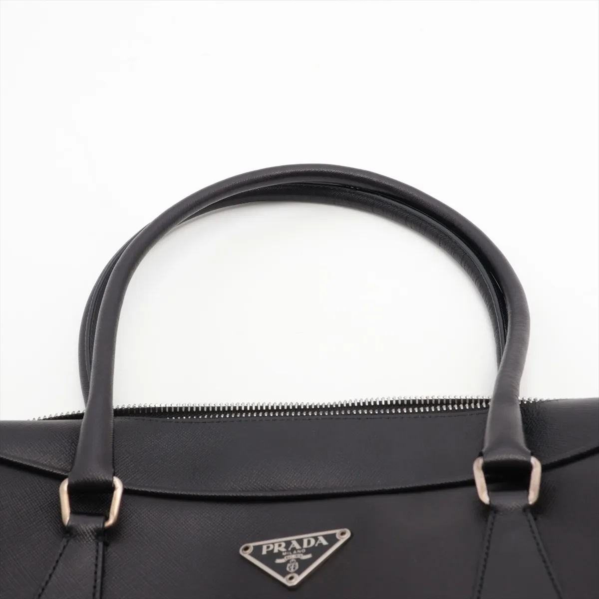 saffiano leather handbag black — view 6