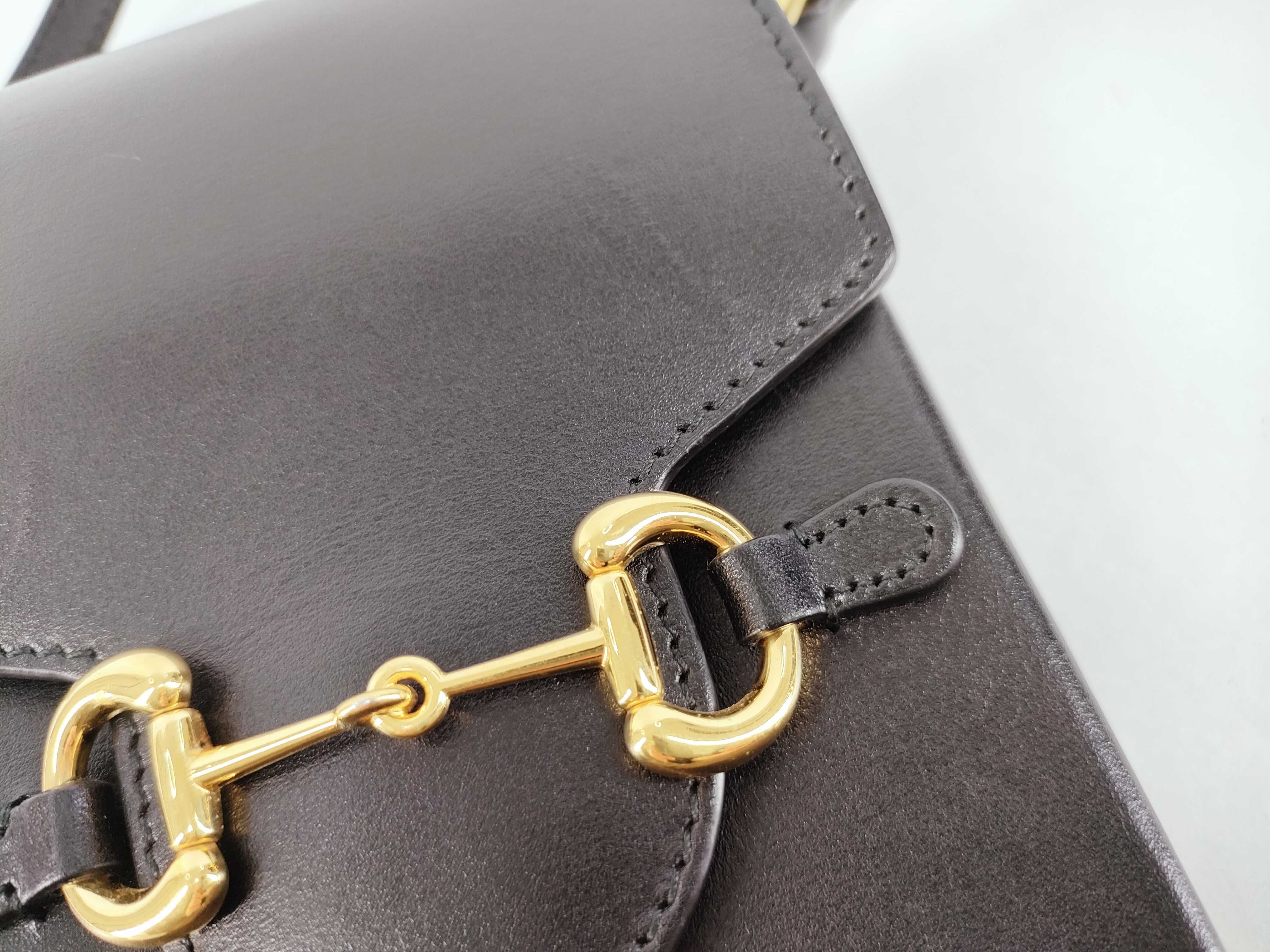 Horsebit Leather Shoulder Bag — view 8