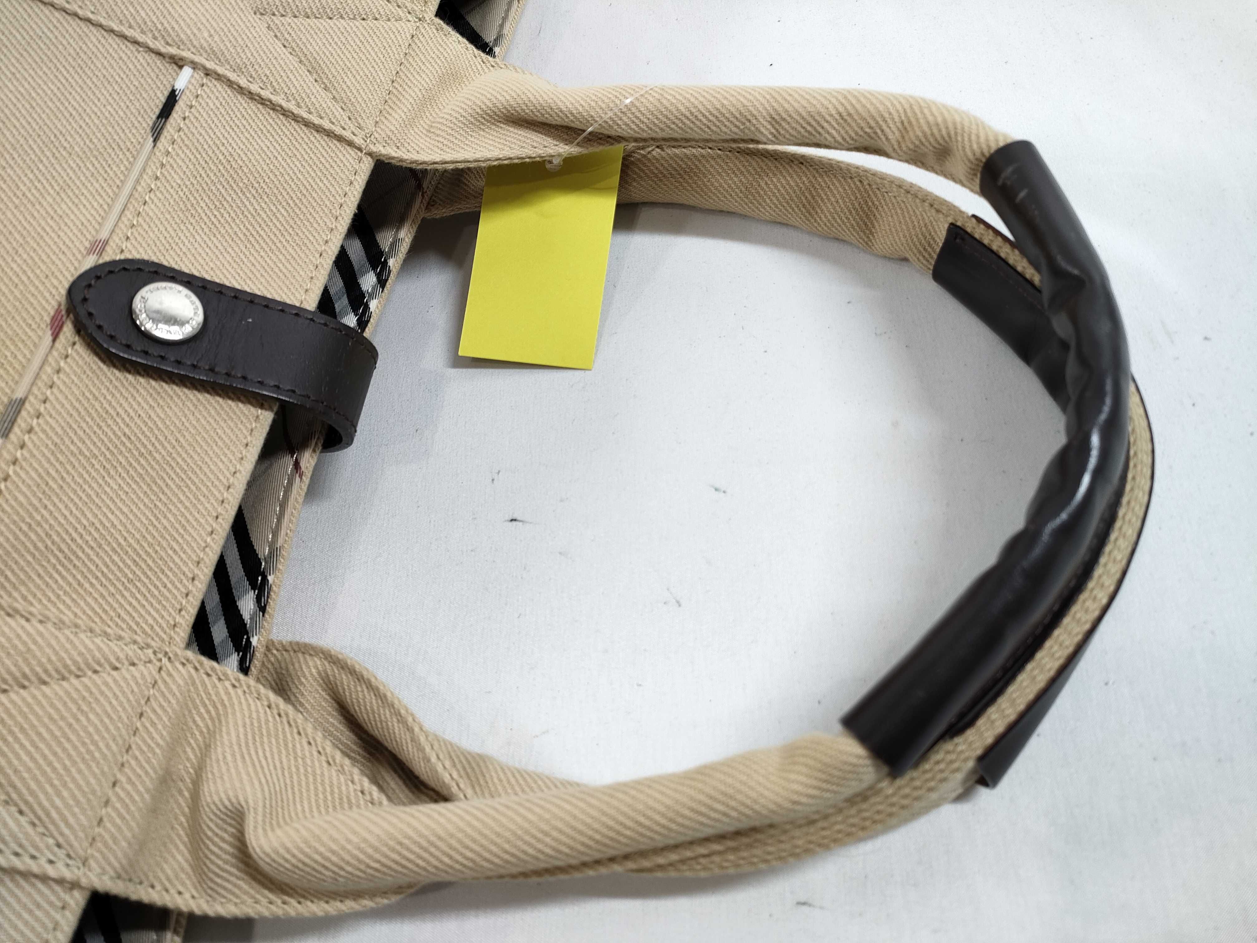 Canvas Handbag in Beige Nova Check Tote Bag — view 3