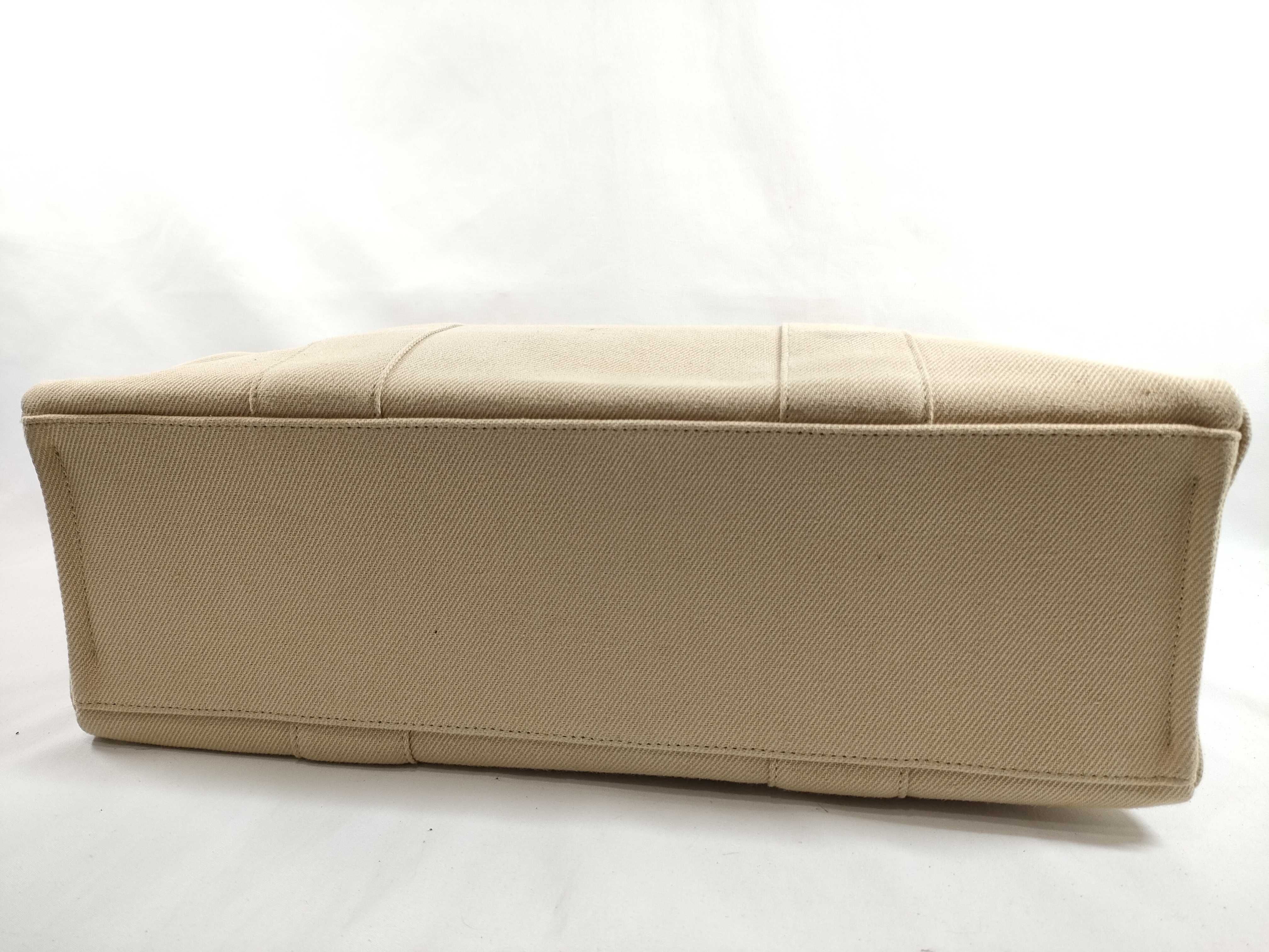 Canvas Handbag in Beige Nova Check Tote Bag — view 7