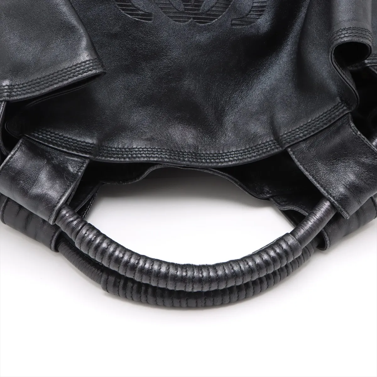Nappa Aire Leather Handbag, Black — view 5