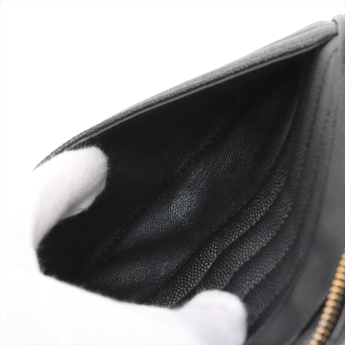 Roux Leather Chain Shoulder Bag Black 612579 — view 8