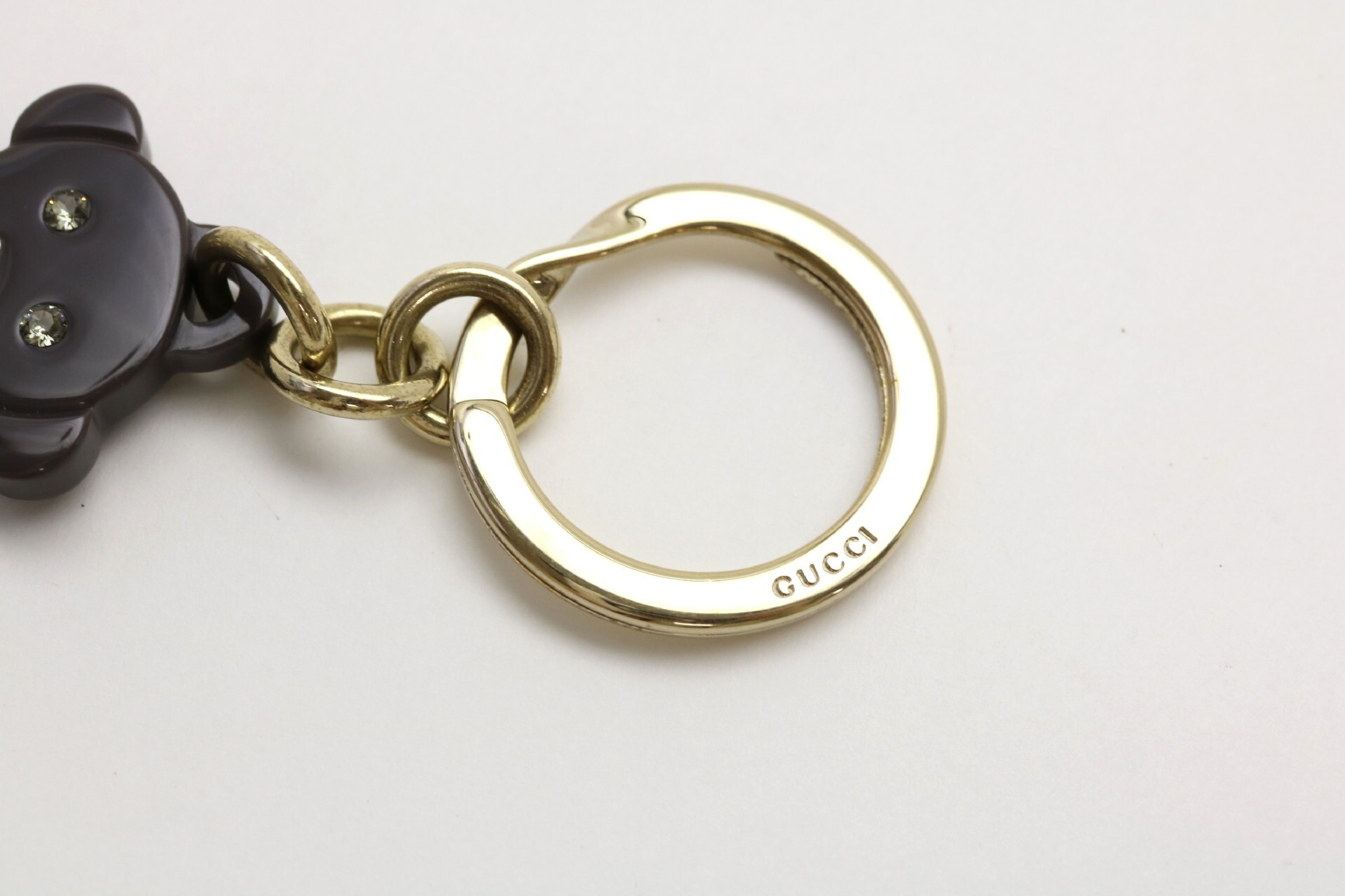 Crystal Stone Teddy Bear Keyring and other accessories — view 3