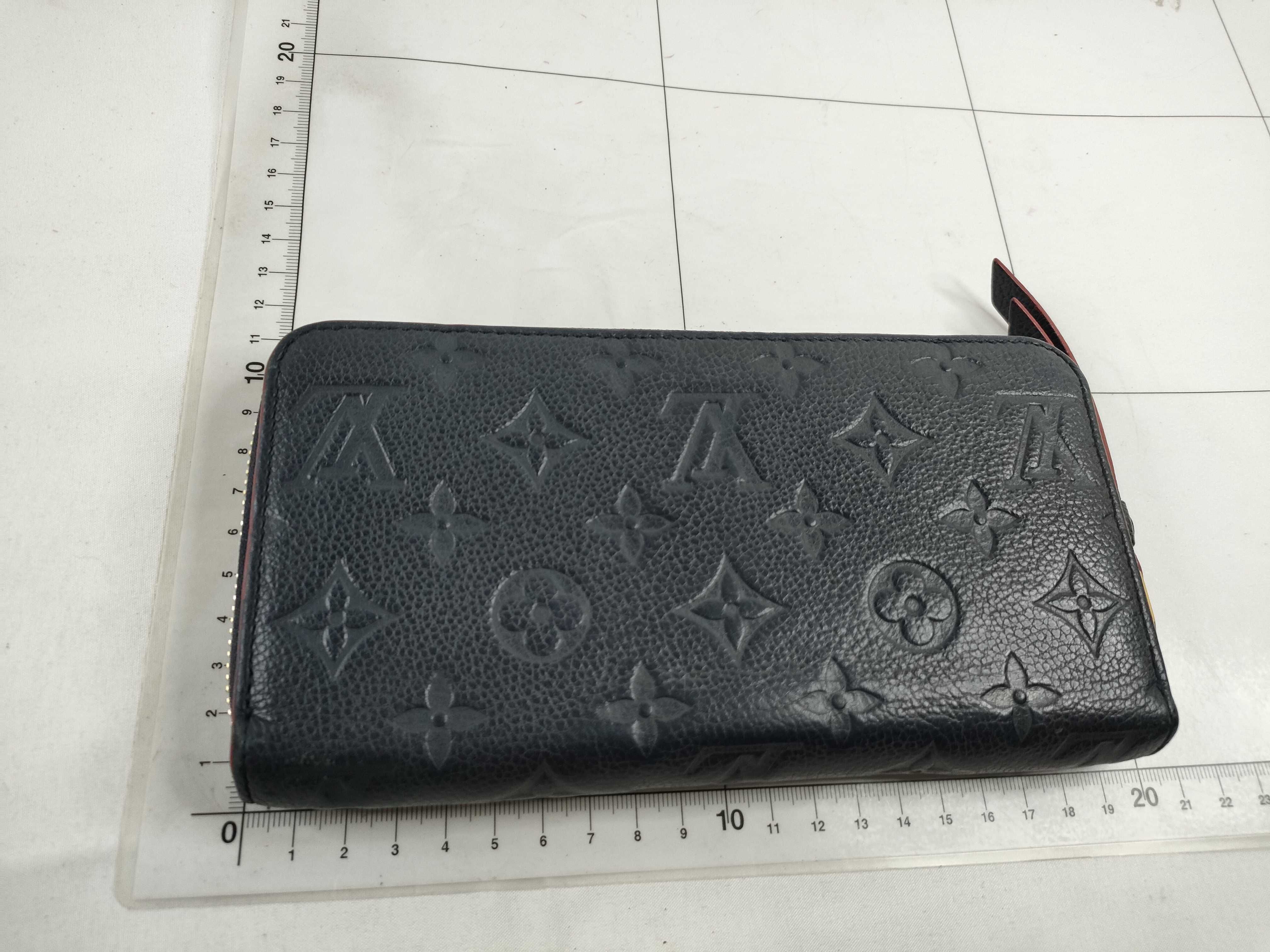 Monogram Empreinte Louis Vuitton Empreinte Zippy Marine Rouge Gold Hardware SP0198 Wallet — view 2