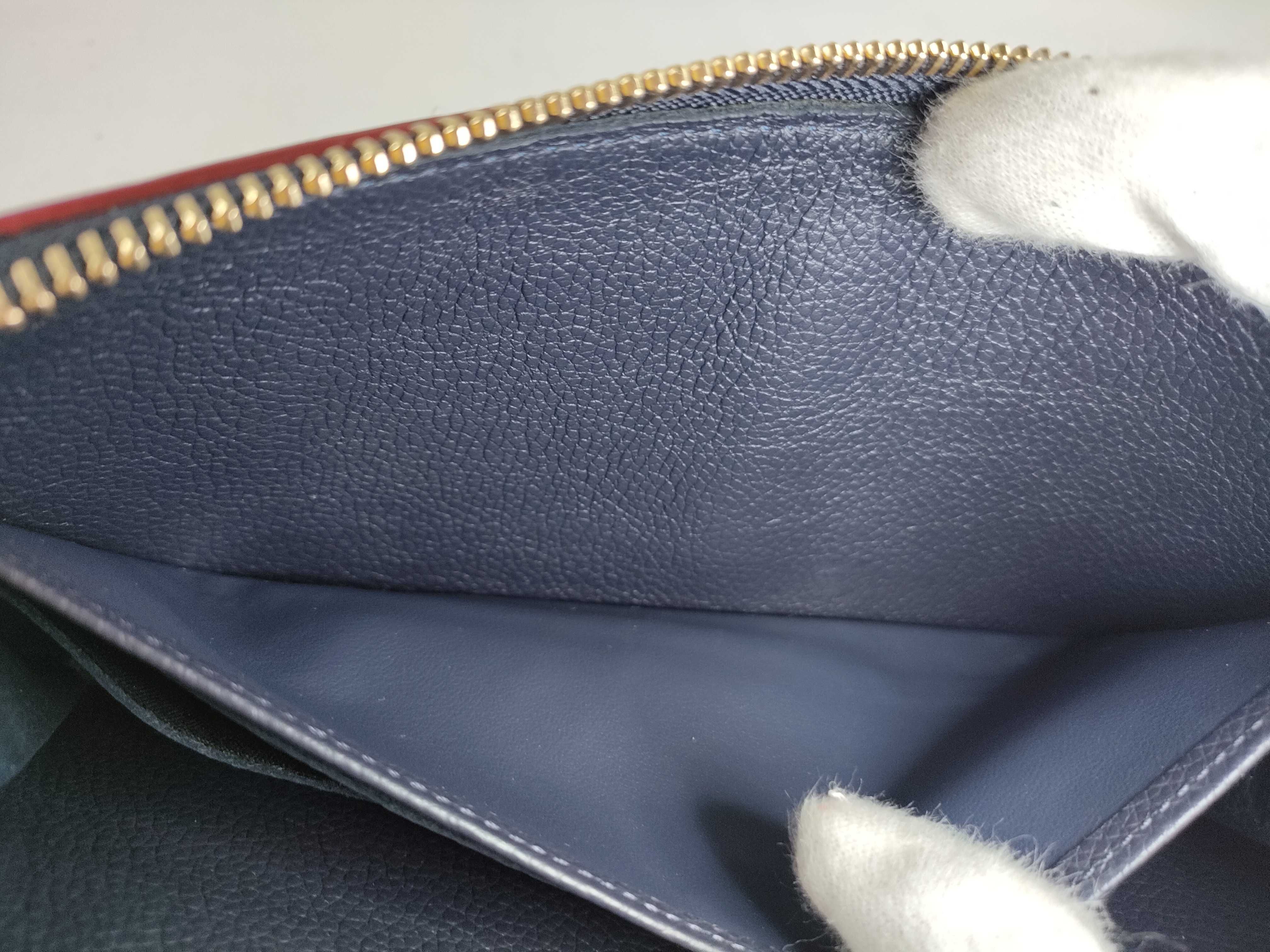 Monogram Empreinte Louis Vuitton Empreinte Zippy Marine Rouge Gold Hardware SP0198 Wallet — view 12