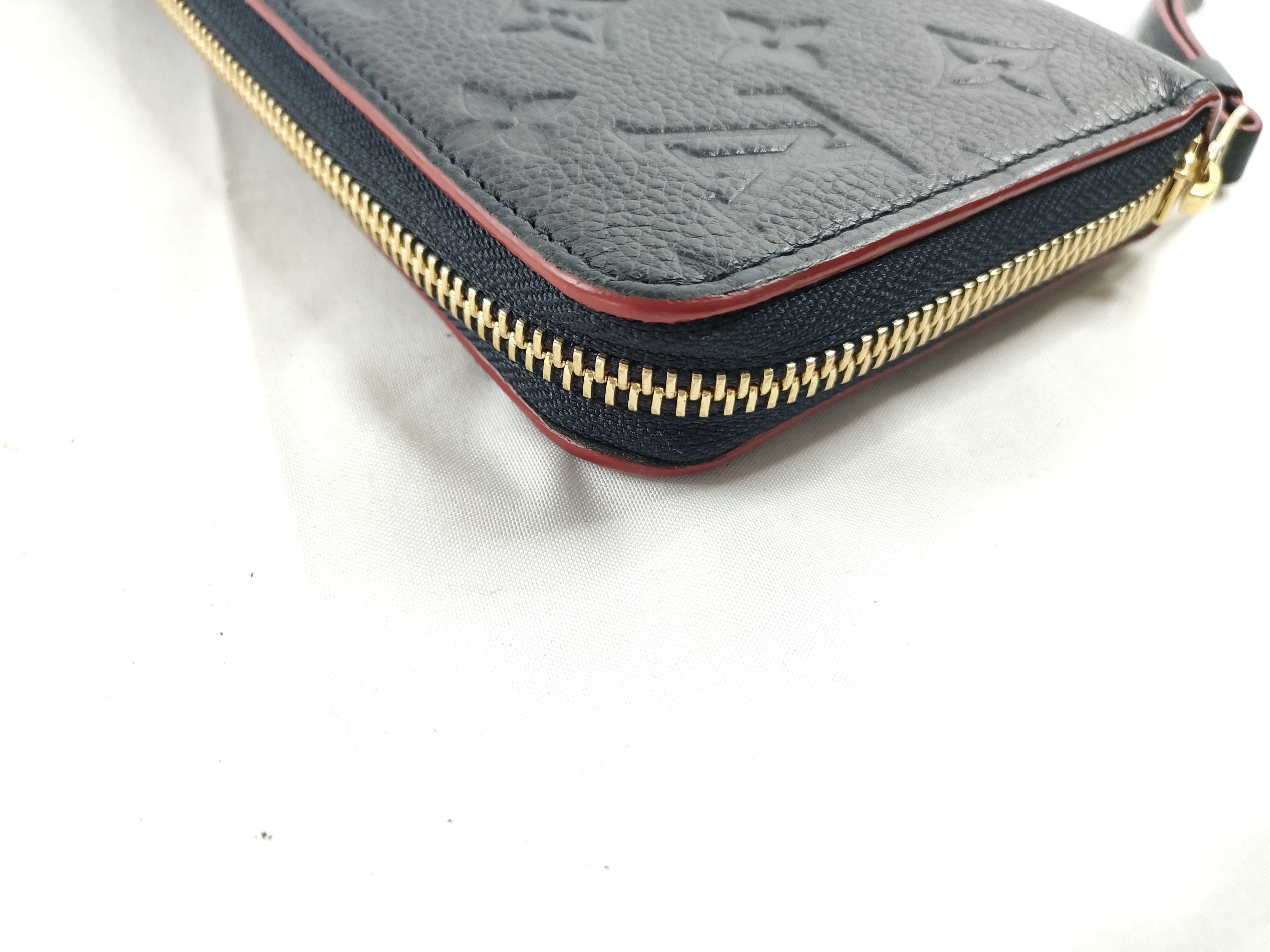 Monogram Empreinte Louis Vuitton Empreinte Zippy Marine Rouge Gold Hardware SP0198 Wallet — view 4
