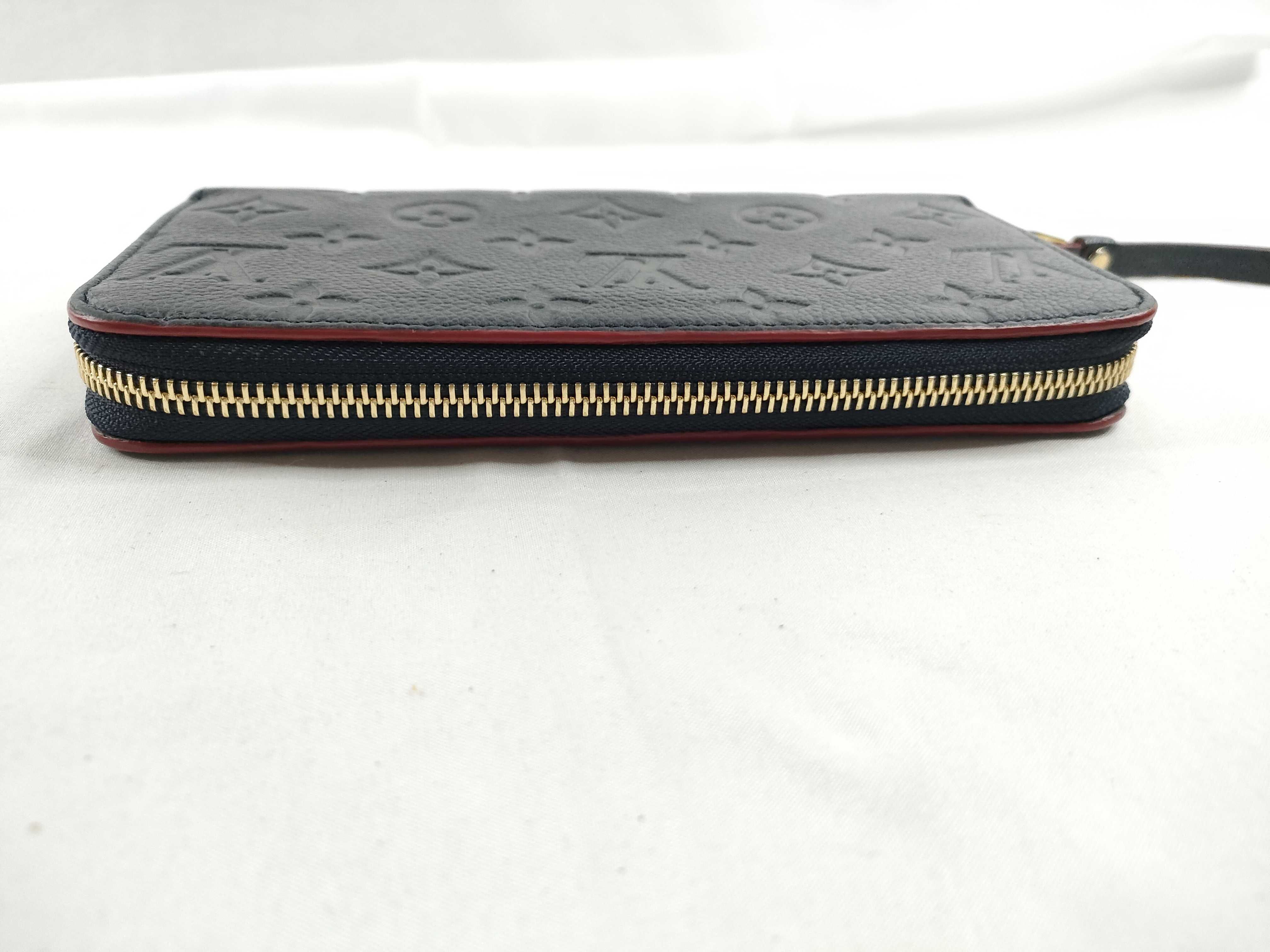 Monogram Empreinte Louis Vuitton Empreinte Zippy Marine Rouge Gold Hardware SP0198 Wallet — view 6