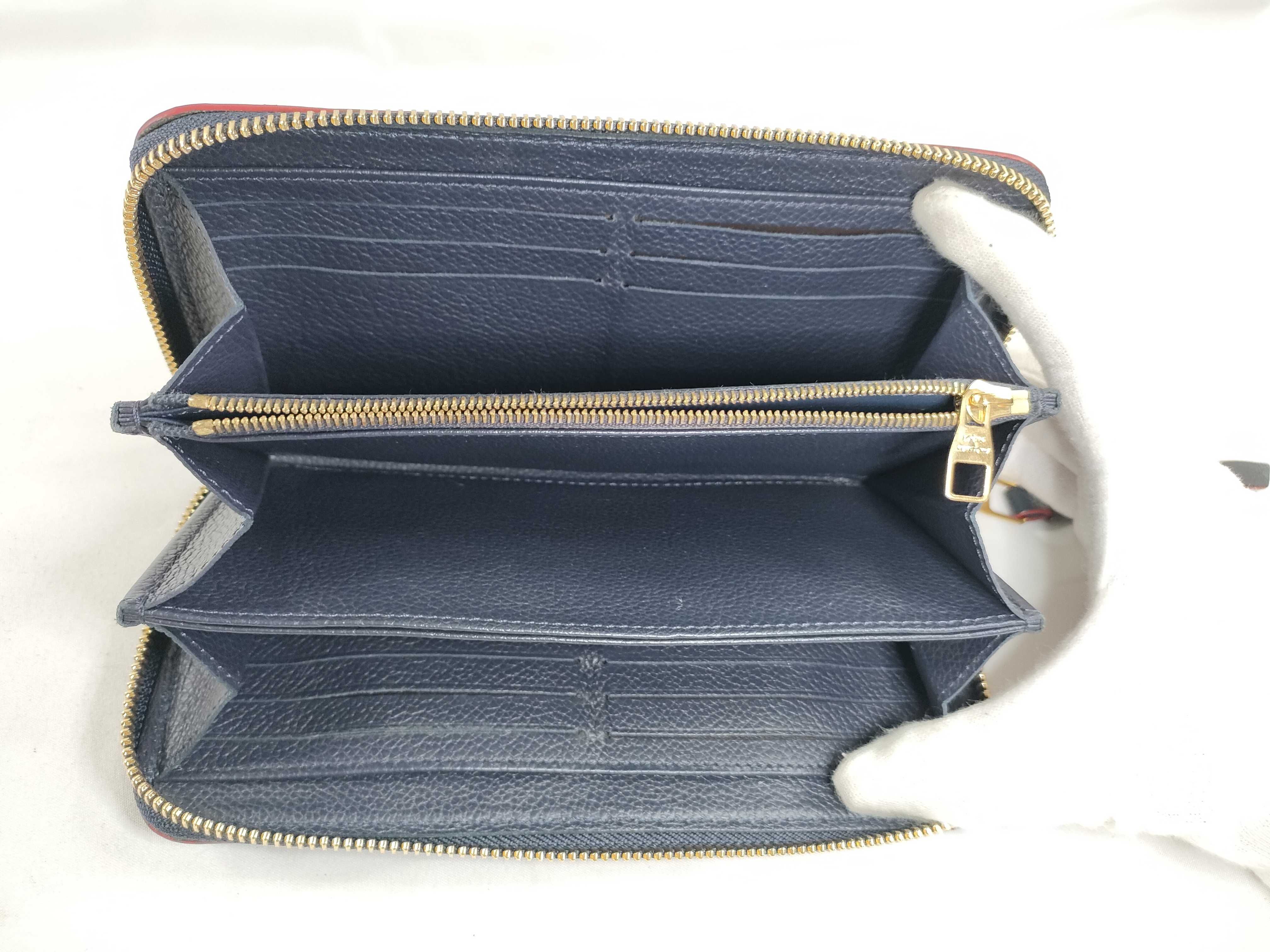 Monogram Empreinte Louis Vuitton Empreinte Zippy Marine Rouge Gold Hardware SP0198 Wallet — view 8