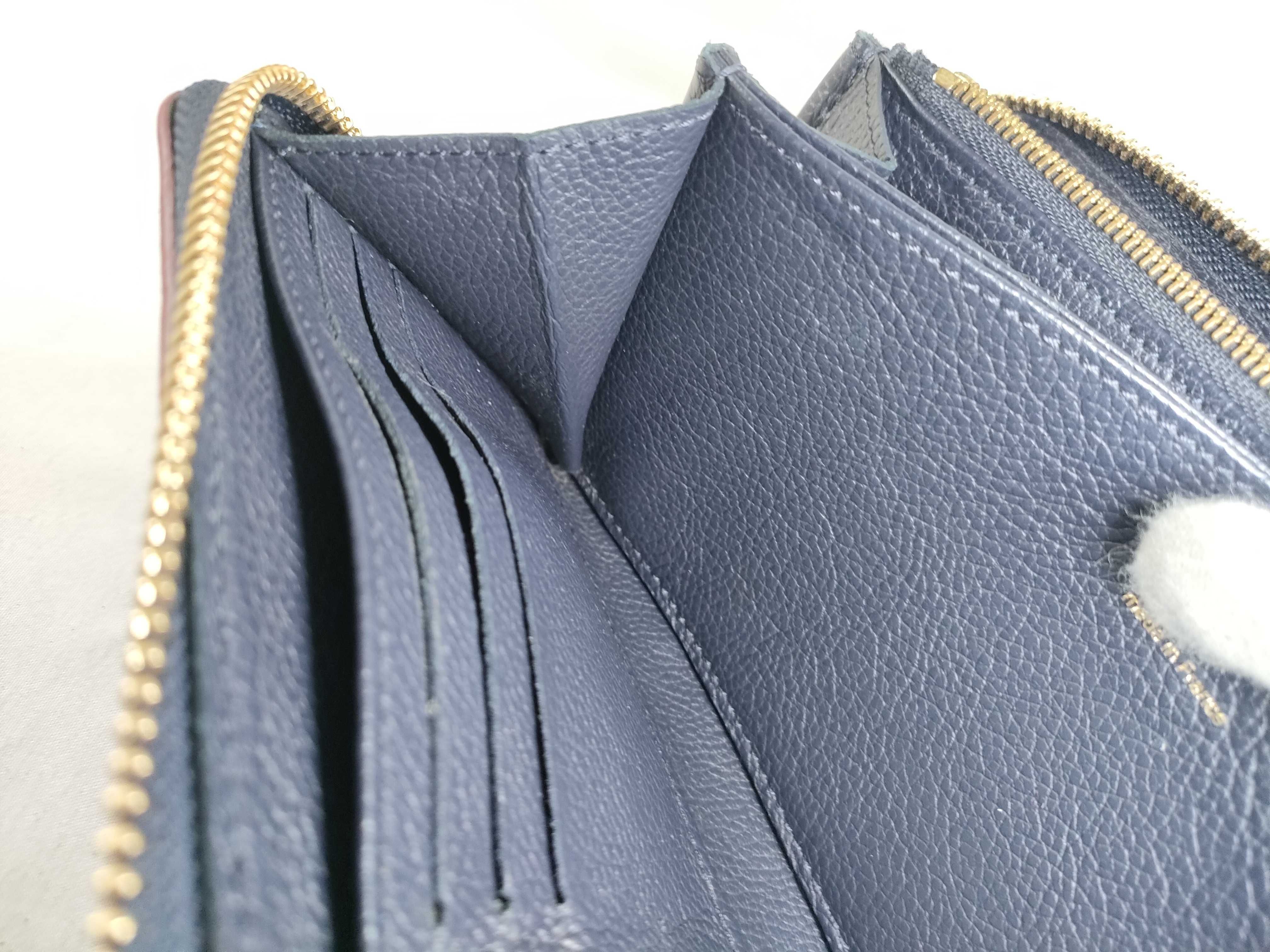 Monogram Empreinte Louis Vuitton Empreinte Zippy Marine Rouge Gold Hardware SP0198 Wallet — view 9