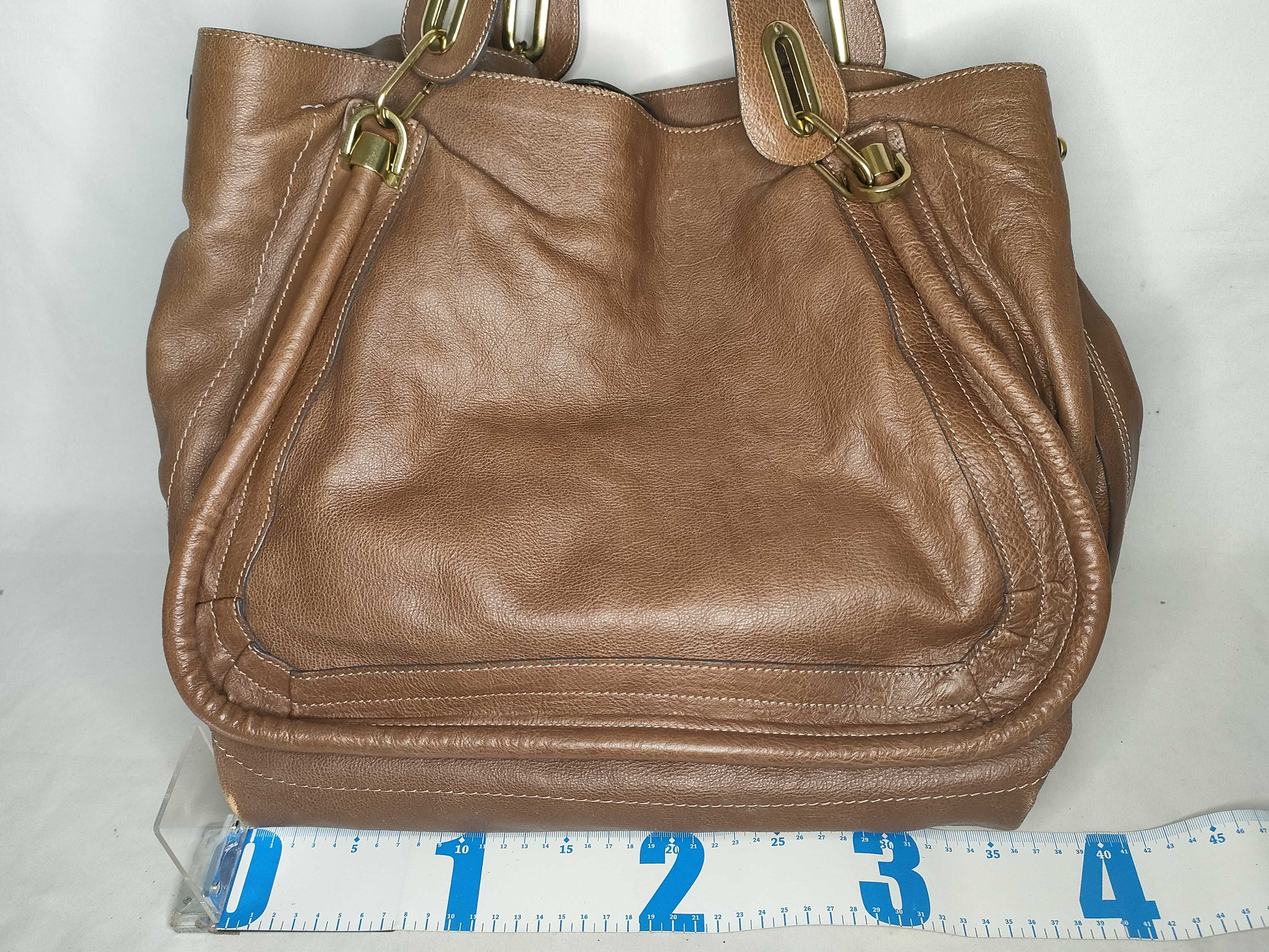 Paraty Tote Bag, Leather, Brown Tote Bag — view 2