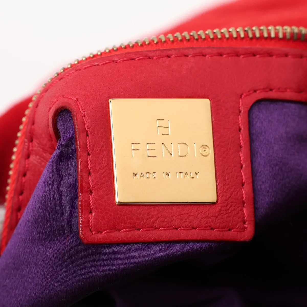 Mamma Bucket Suede x Leather Shoulder Bag, Red — view 9