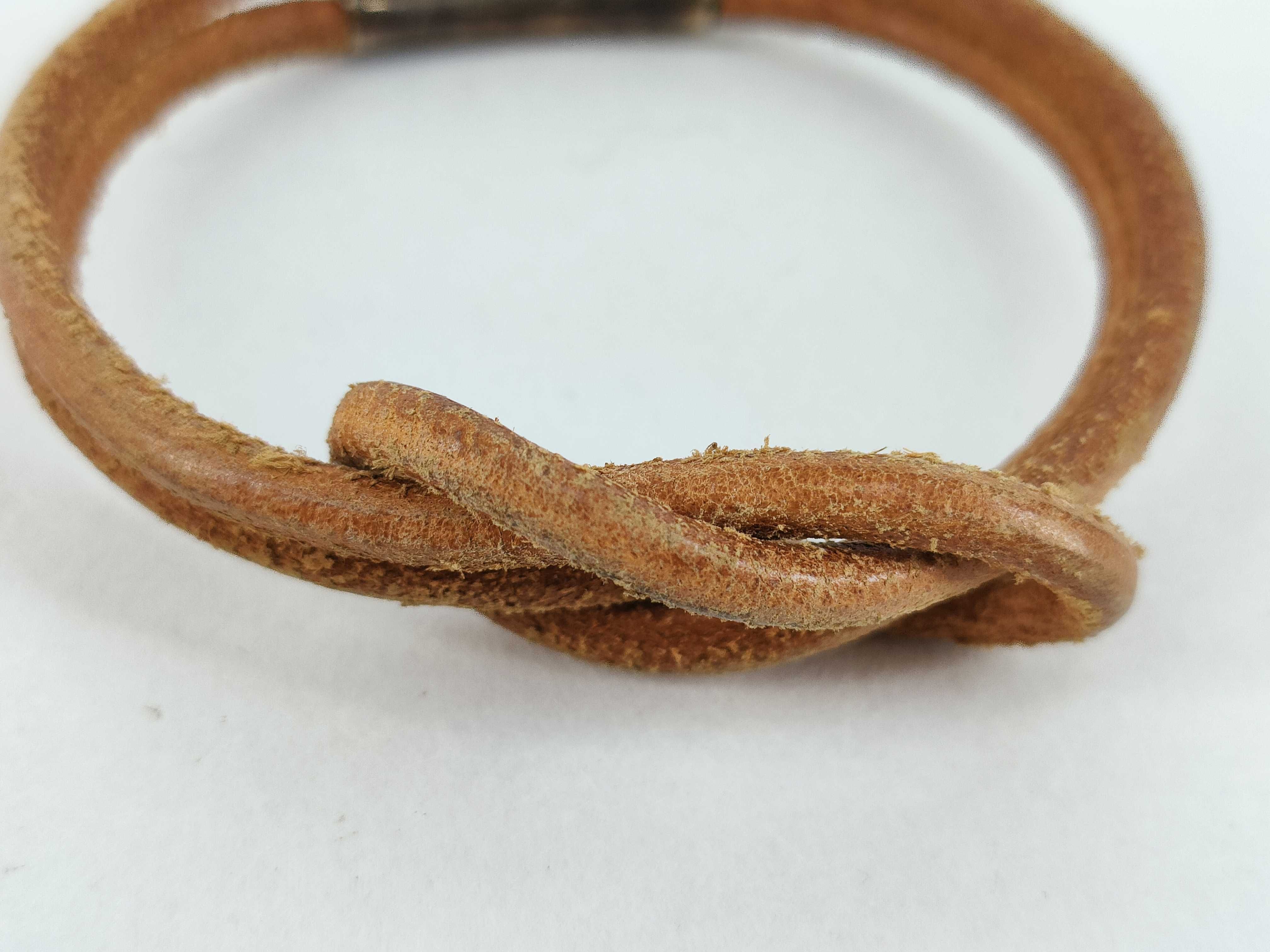 Bracelet Brown x Silver Bracelet/Bangle — view 3