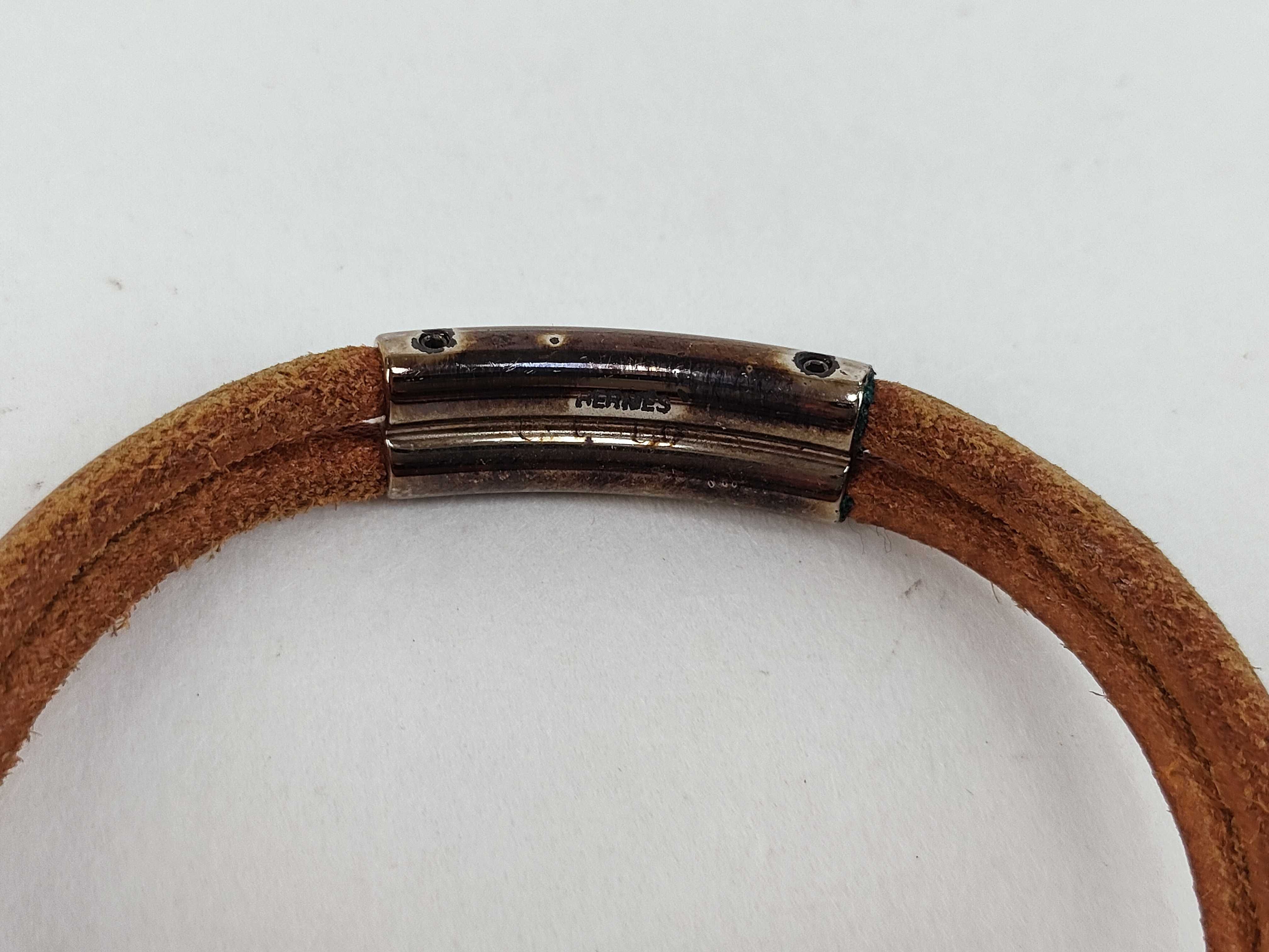 Bracelet Brown x Silver Bracelet/Bangle — view 5
