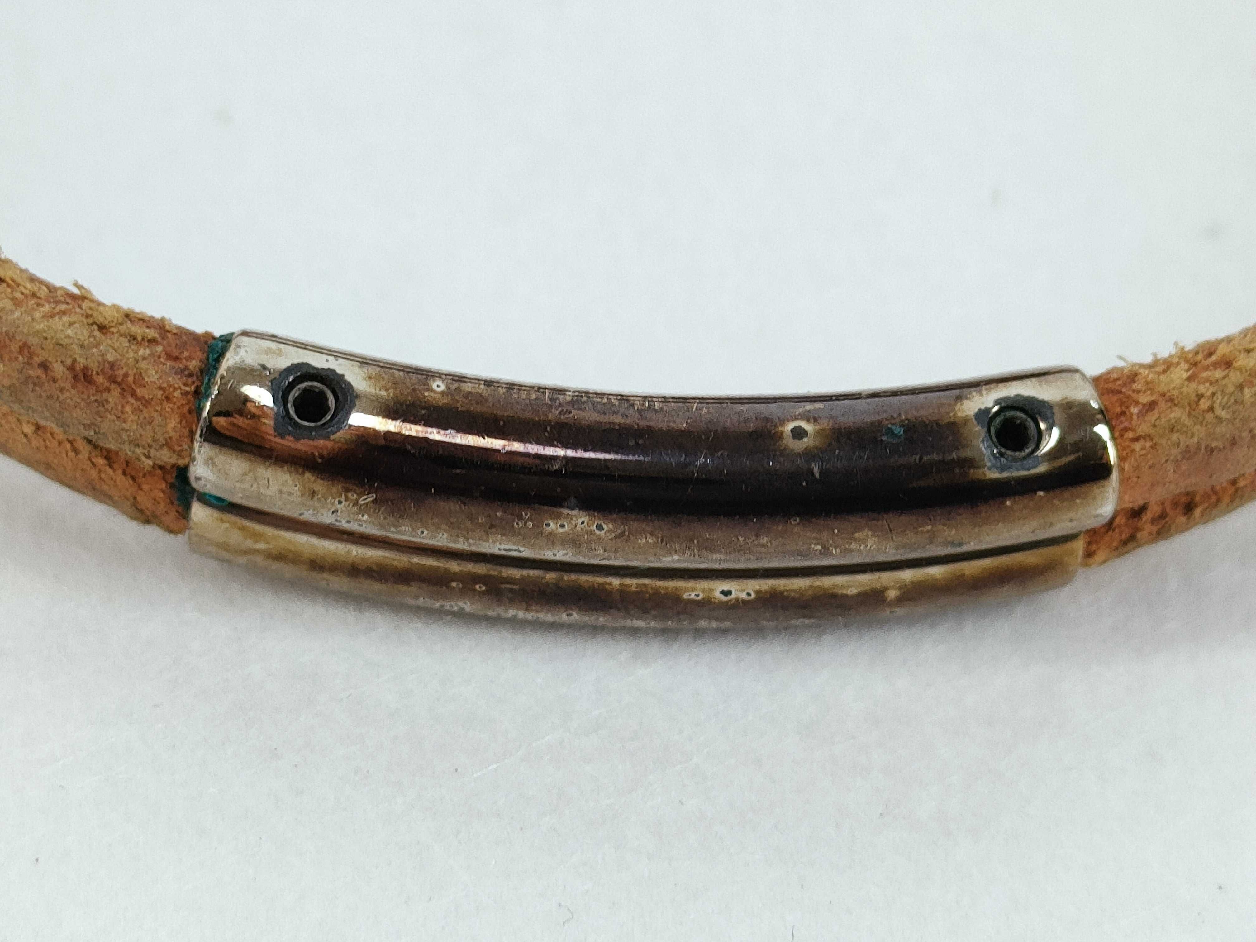 Bracelet Brown x Silver Bracelet/Bangle — view 7
