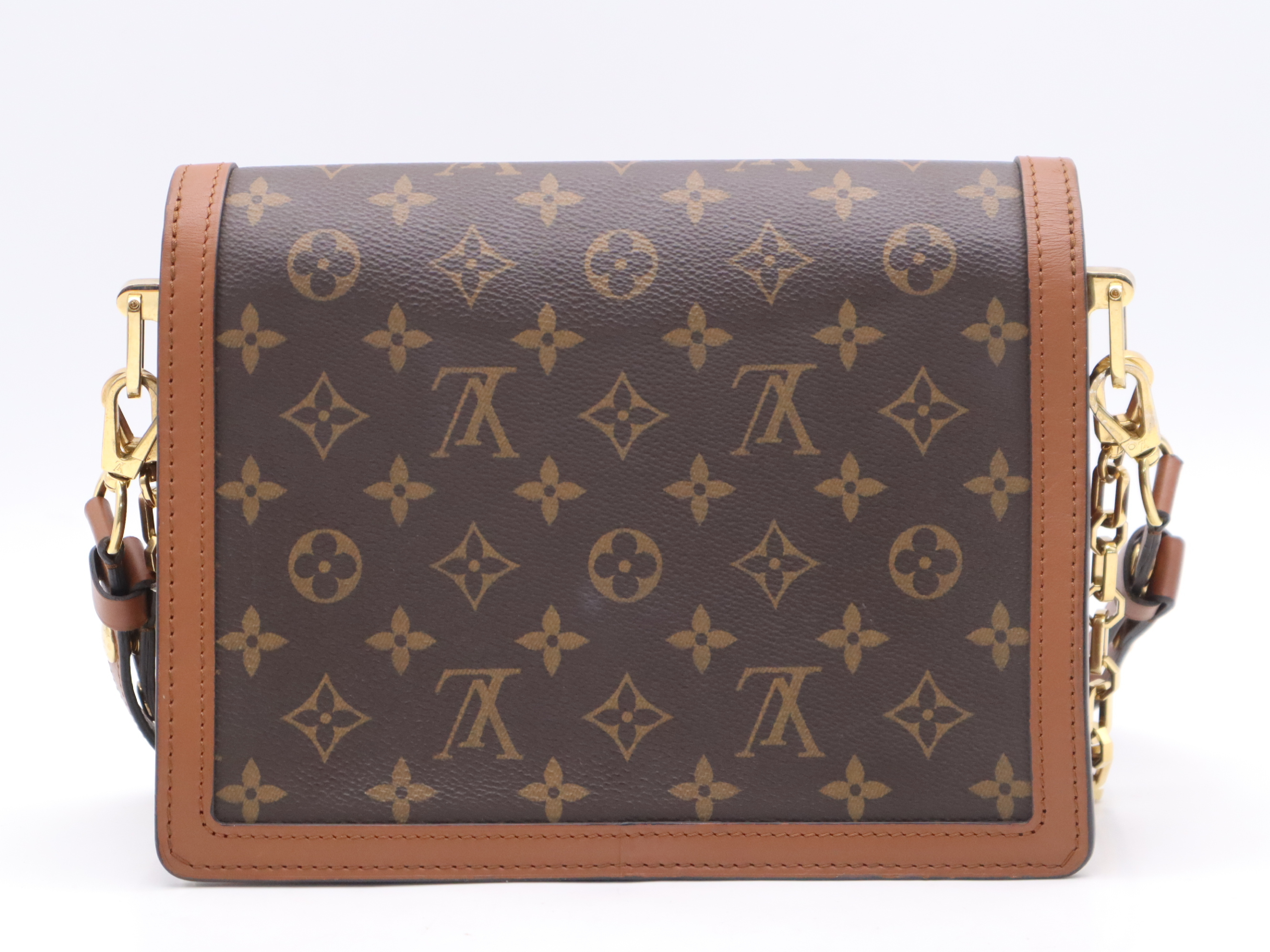 M45959 Monogram & Monogram Reverse Canvas Dauphine MINI Shoulder Bag with 2 Shoulder Straps — view 2