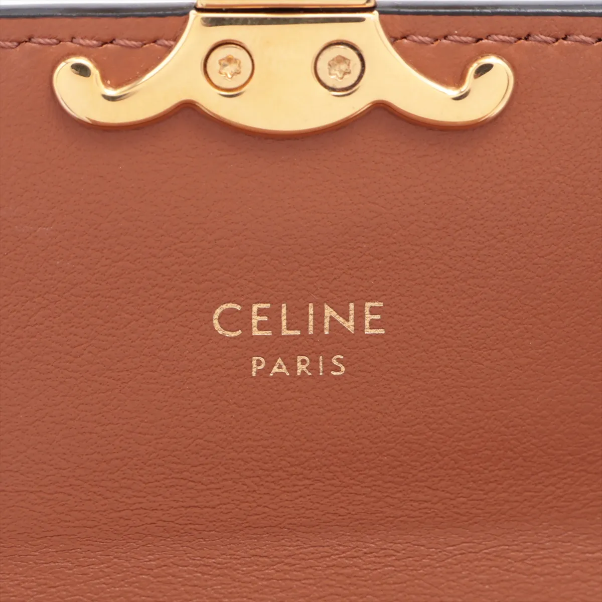 Triomphe Small Flap Wallet, PVC x Leather, Compact Wallet, Brown — view 8