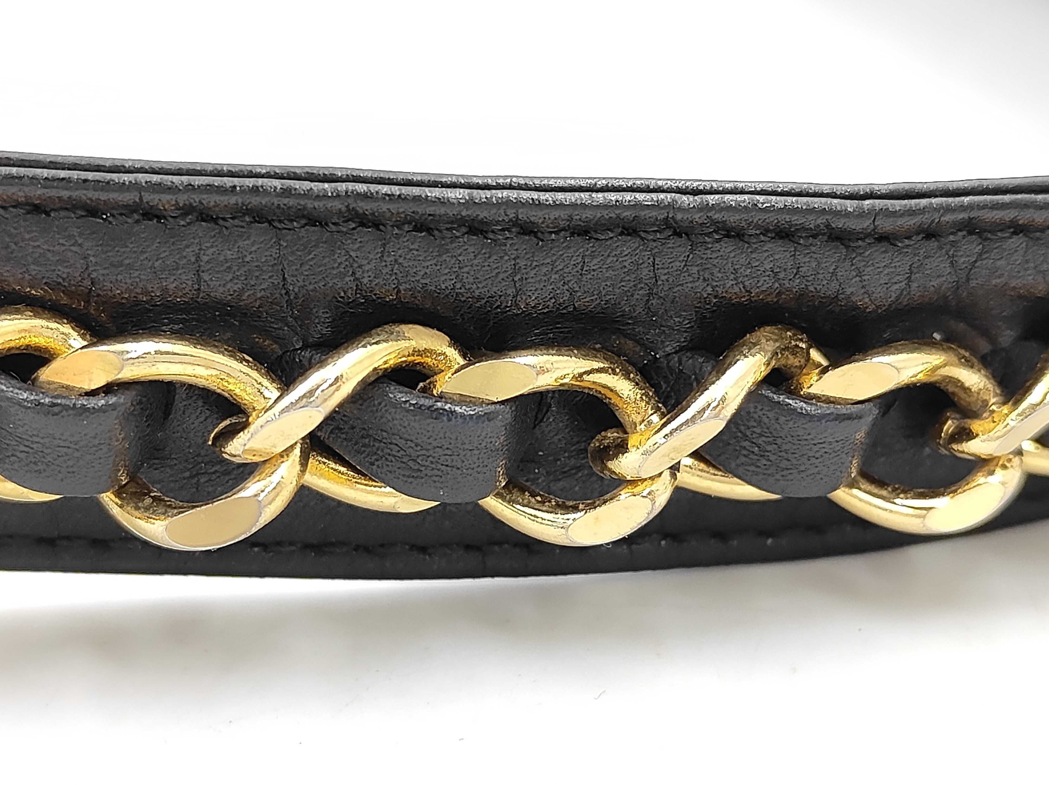 Matelassé Coco Mark Chain Waist Bag, Black — view 4