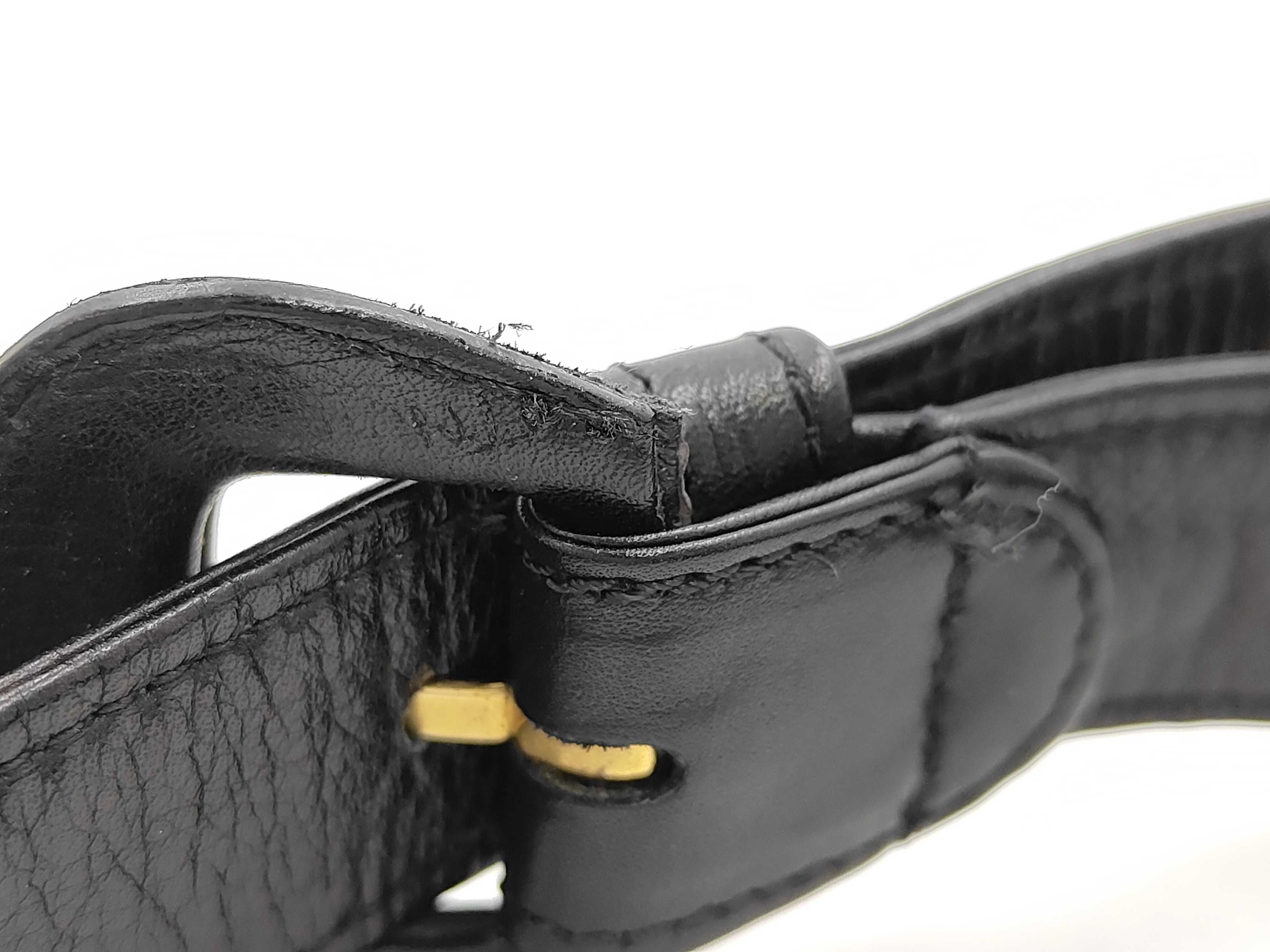 Matelassé Coco Mark Chain Waist Bag, Black — view 8