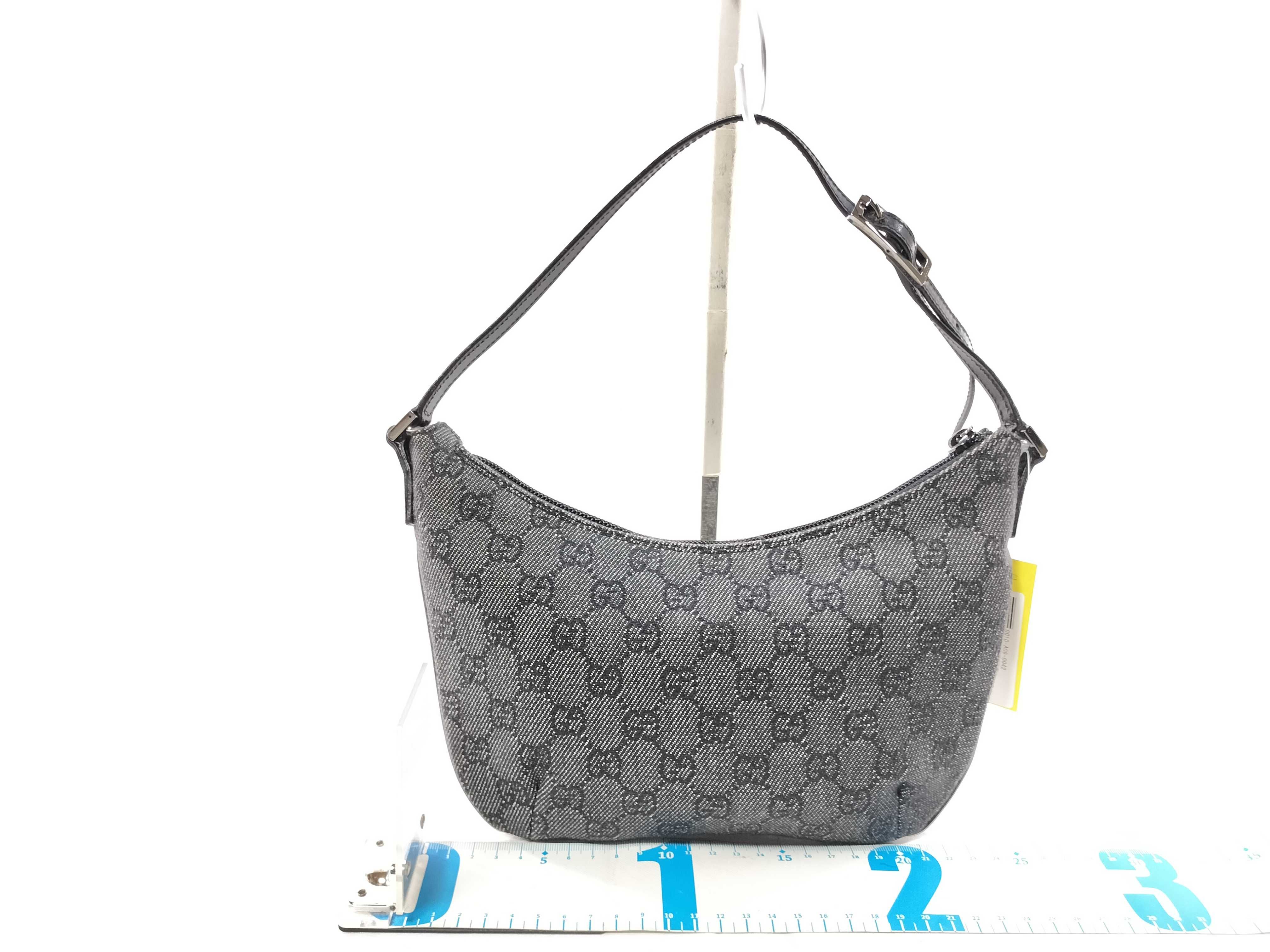 GG Canvas Shoulder Bag (32160) - Canvas and Leather, Black — view 2