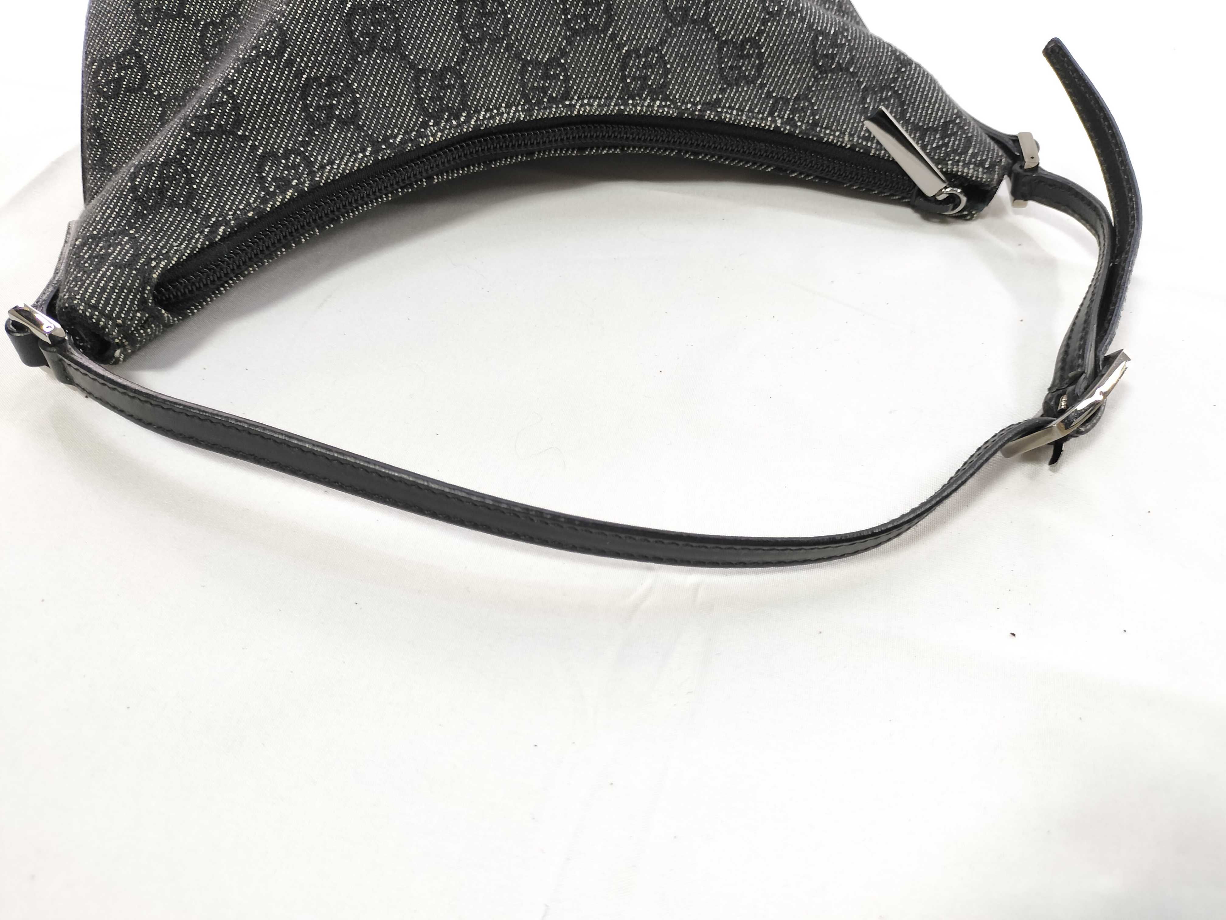 GG Canvas Shoulder Bag (32160) - Canvas and Leather, Black — view 3