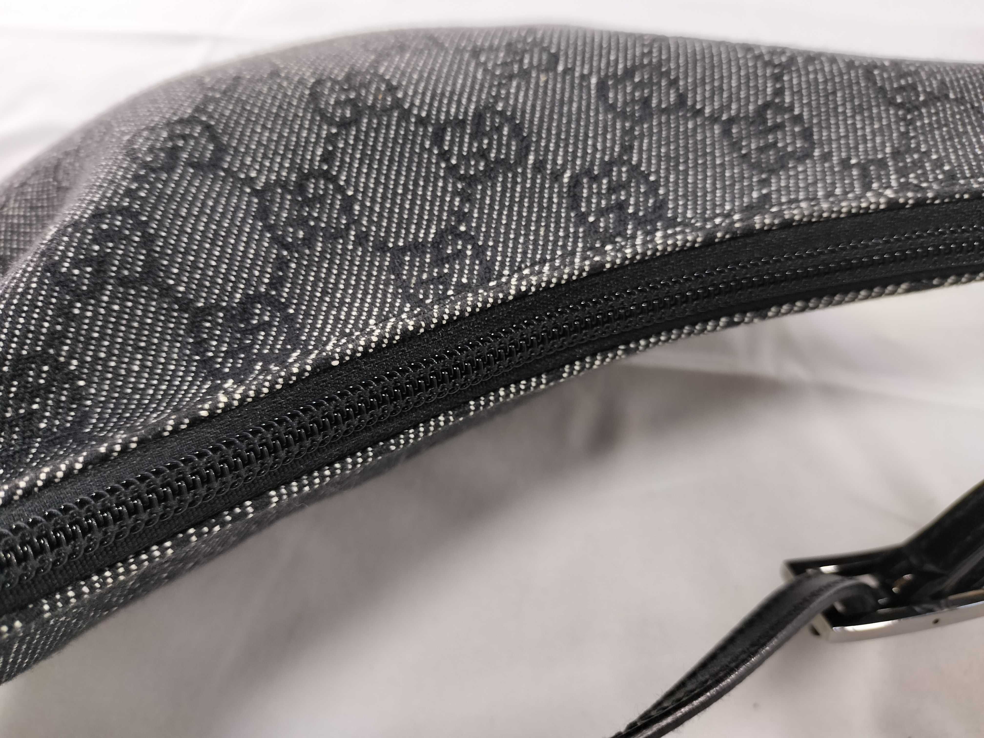 GG Canvas Shoulder Bag (32160) - Canvas and Leather, Black — view 6