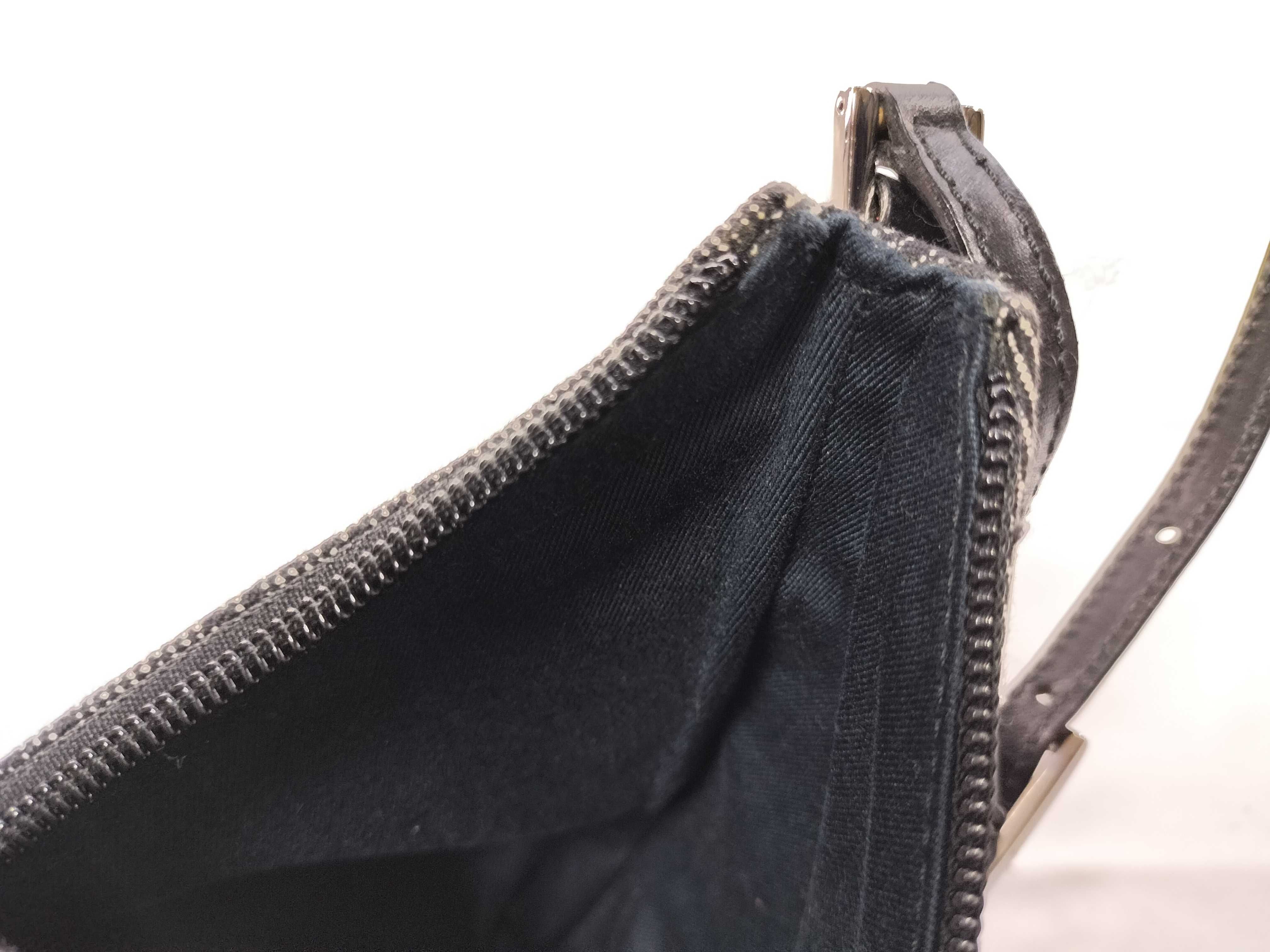 GG Canvas Shoulder Bag (32160) - Canvas and Leather, Black — view 9