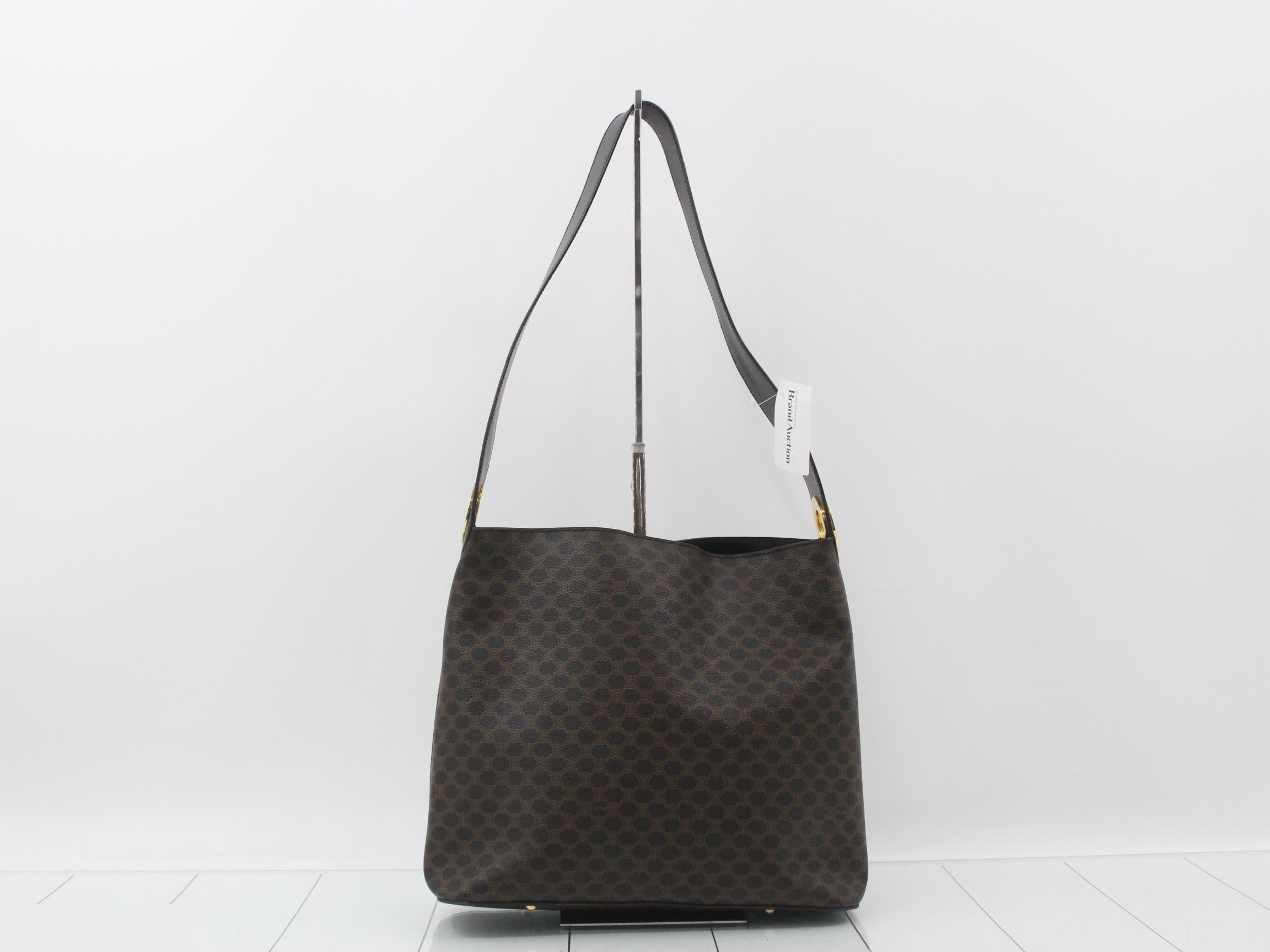 Macadam Shoulder Bag, PVC/Leather, Black — view 2