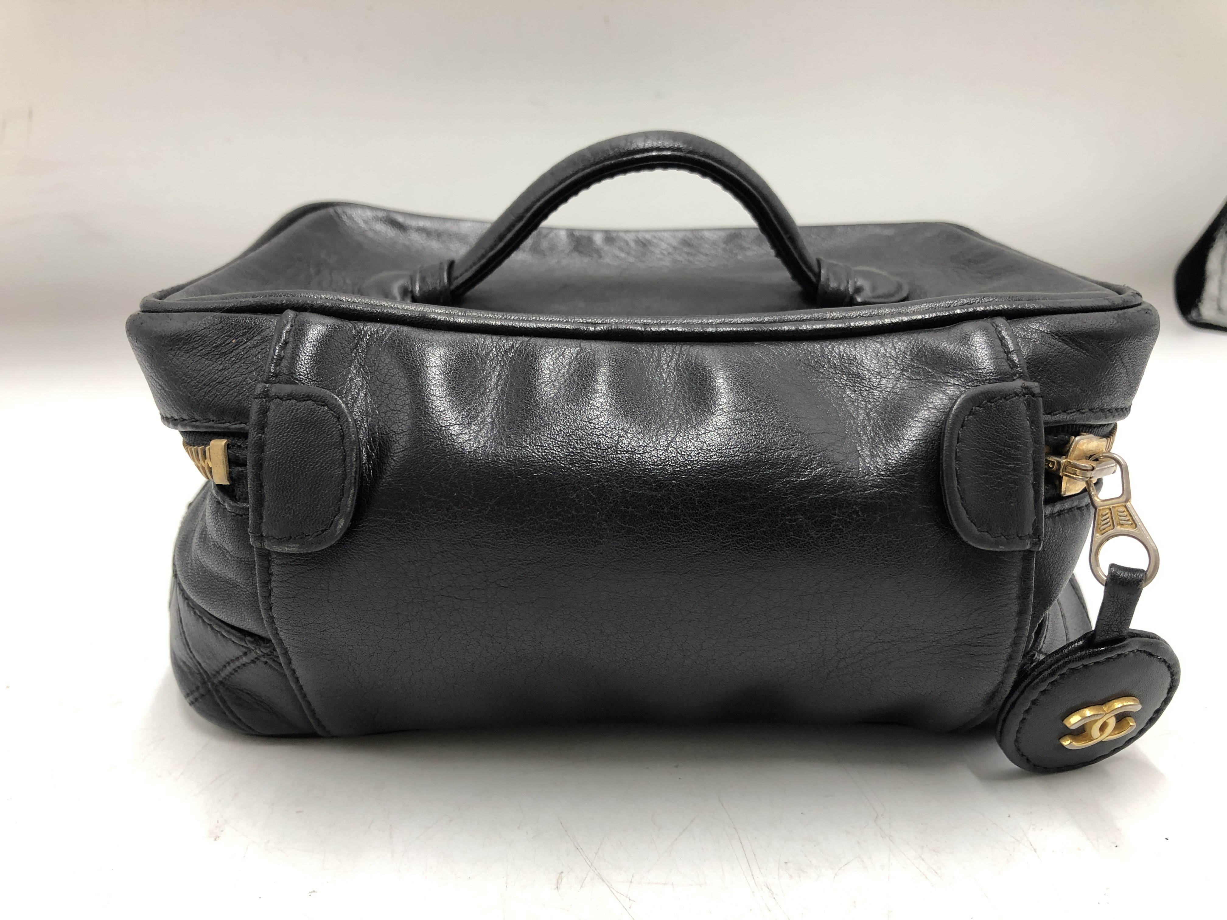 Bicolore Vanity Bag, Black Lambskin, 1731285, with original seal. — view 2