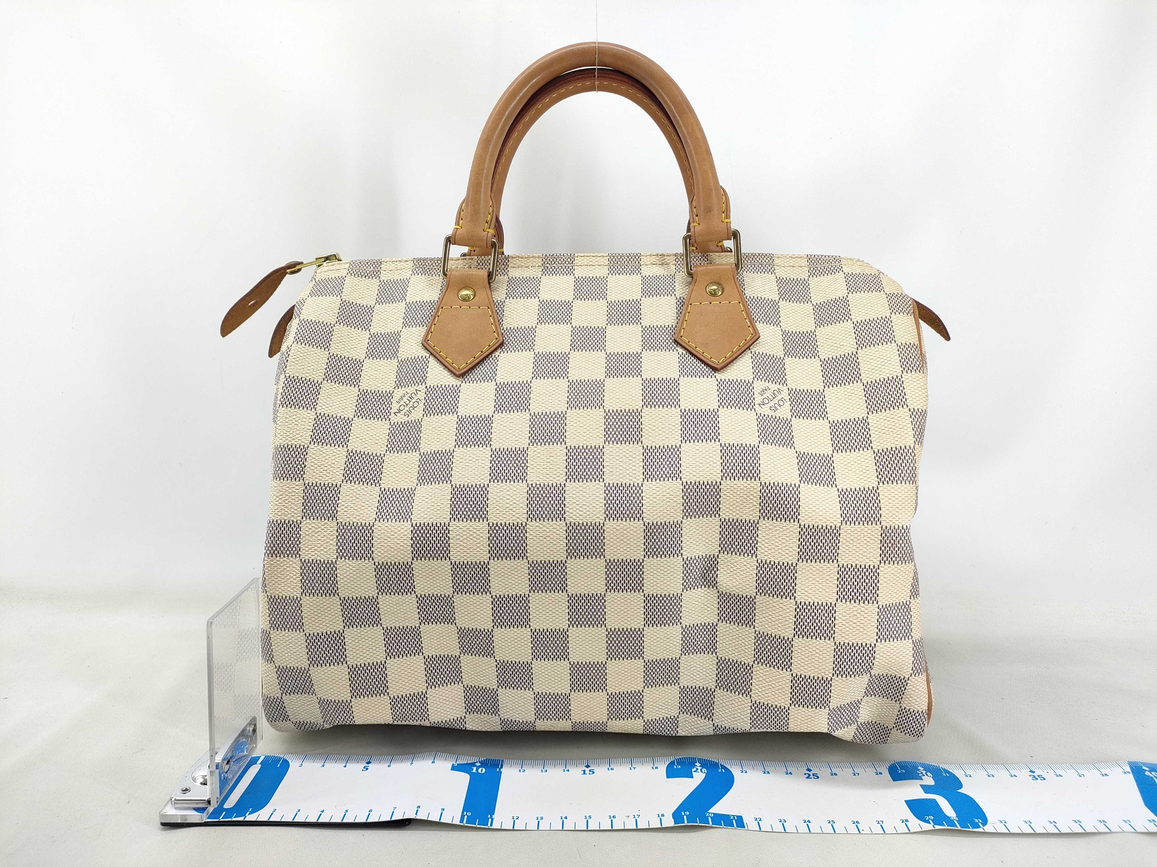 Damier Azur PH - Beige Canvas Speedy 30 Handbag Boston Bag — view 2