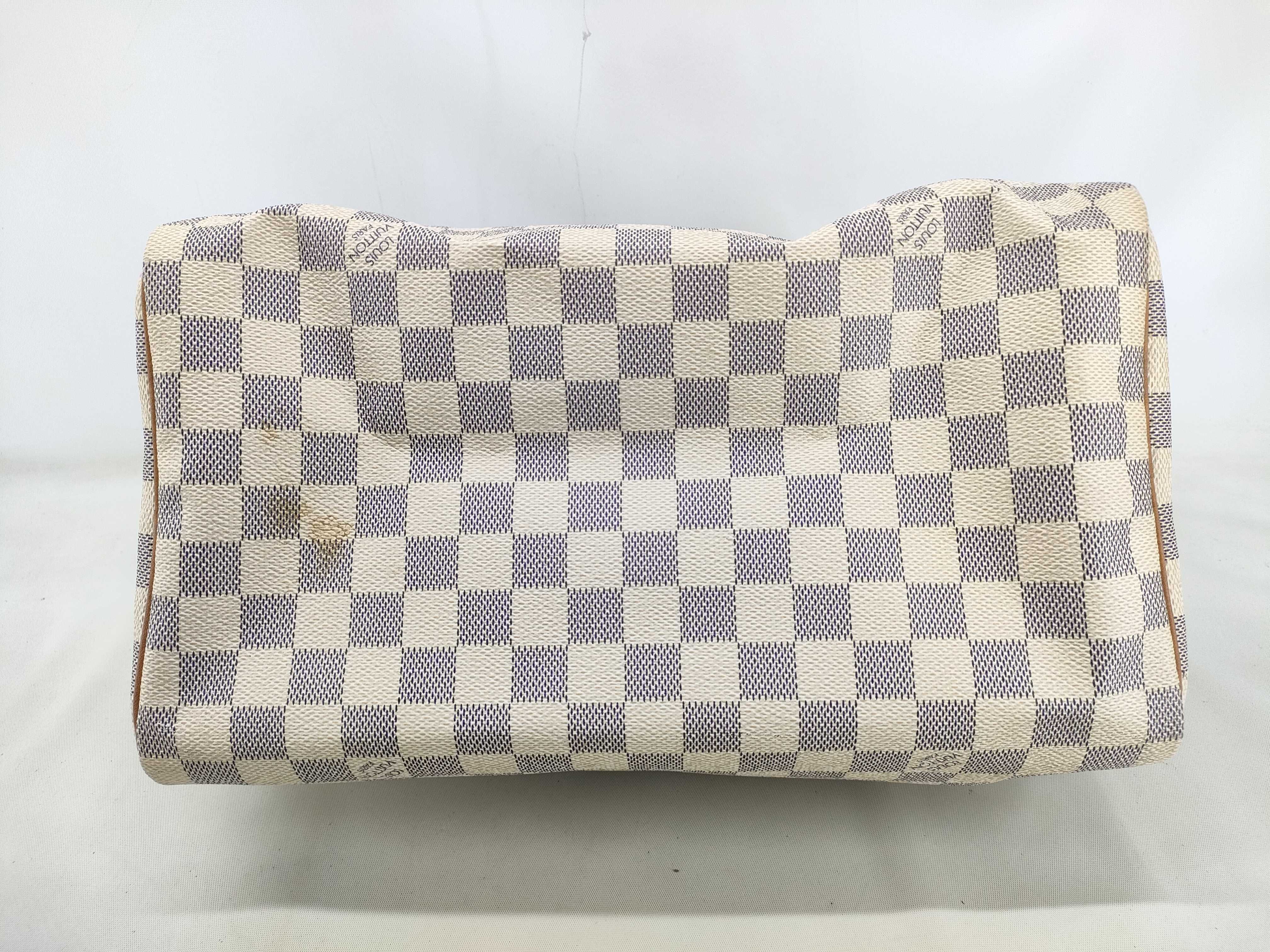 Damier Azur PH - Beige Canvas Speedy 30 Handbag Boston Bag — view 3