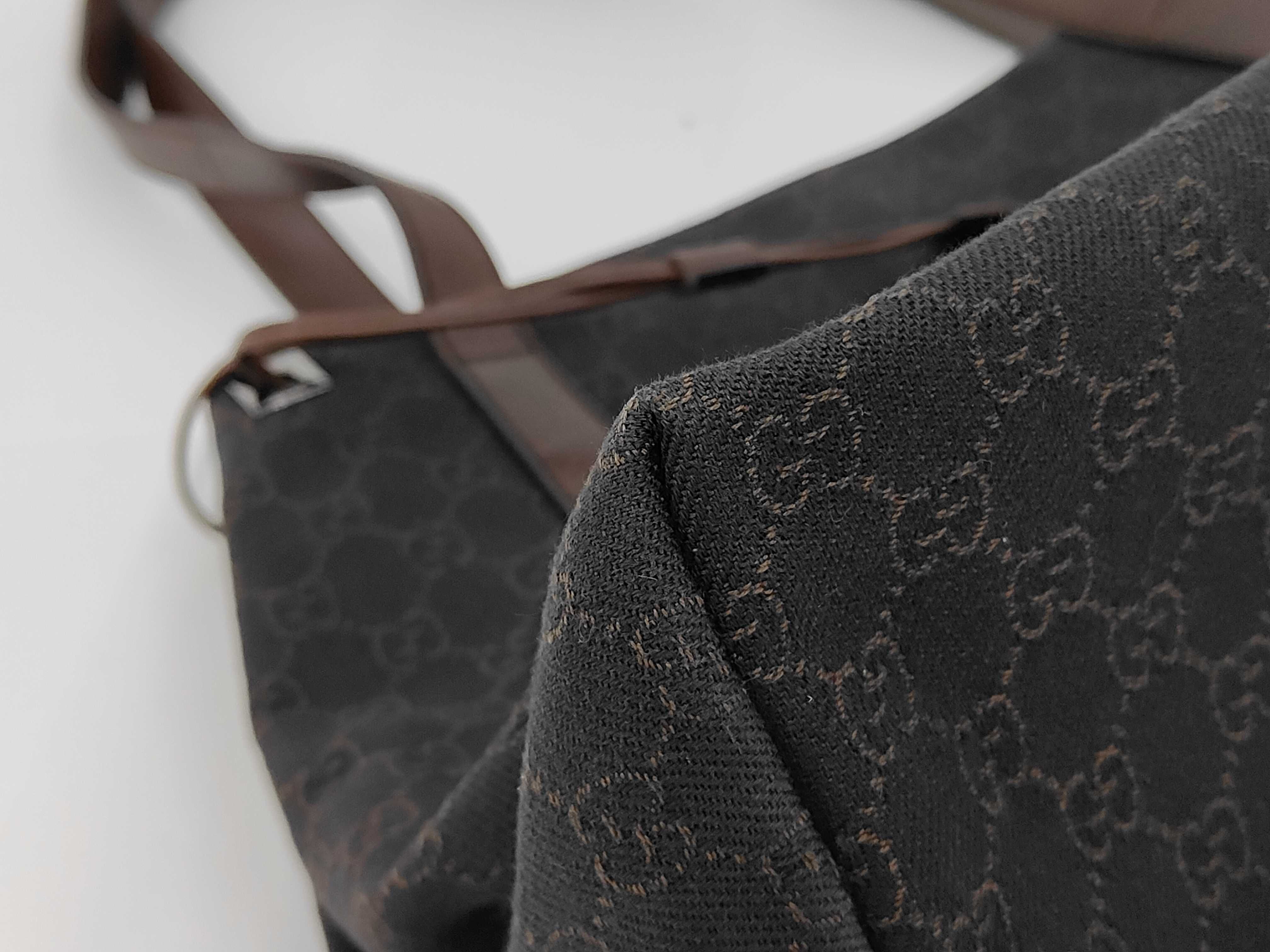 GG Canvas Tote Bag (Brown) — view 6