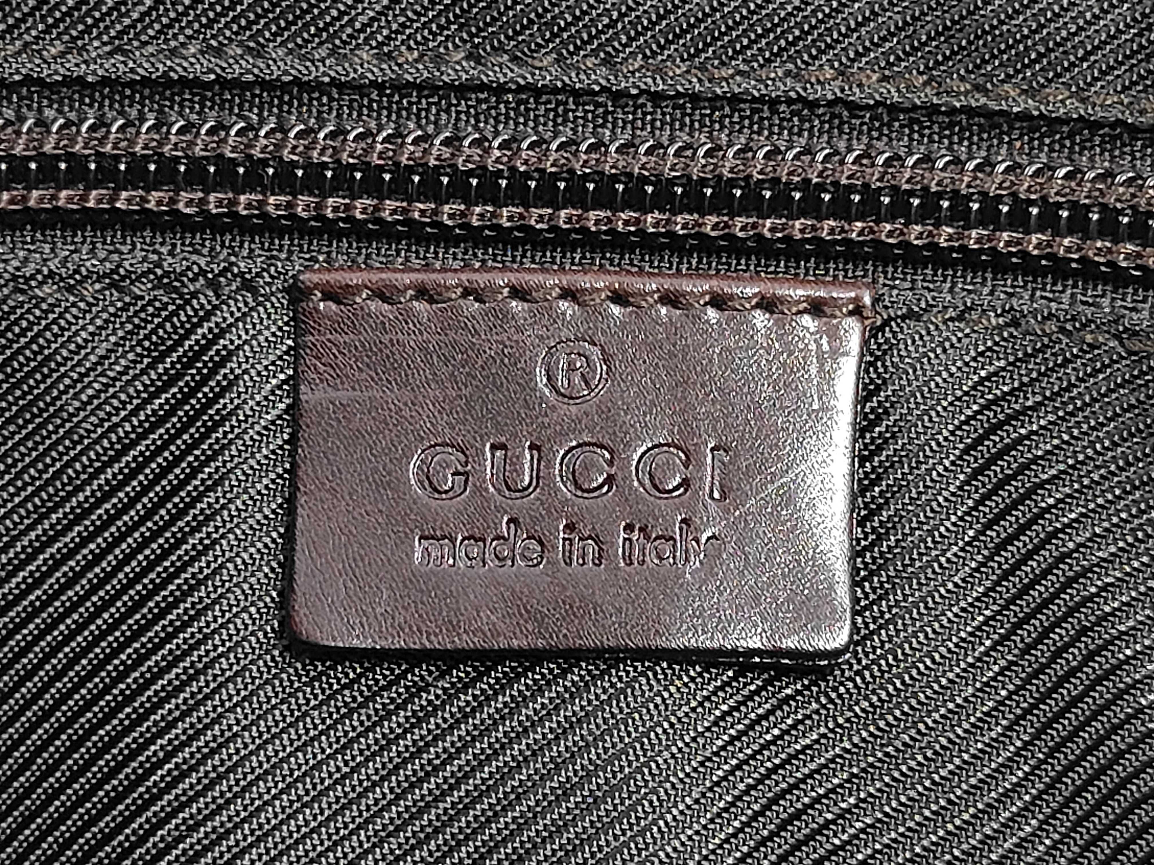 GG Canvas Tote Bag (Brown) — view 9