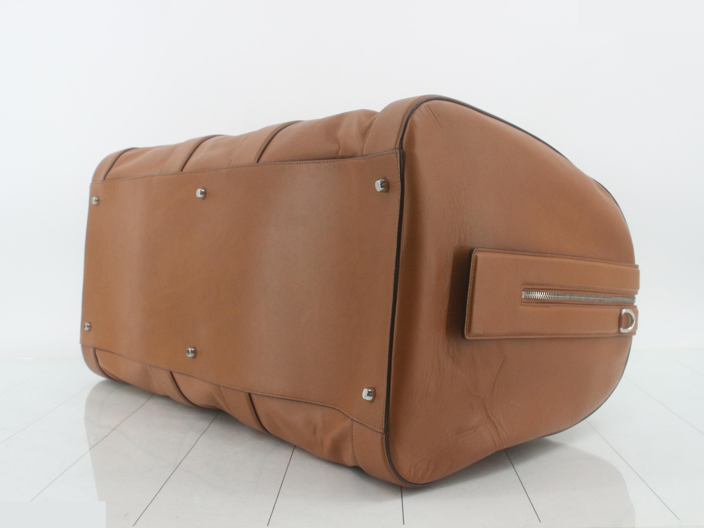 Boston bag, leather, brown — view 6