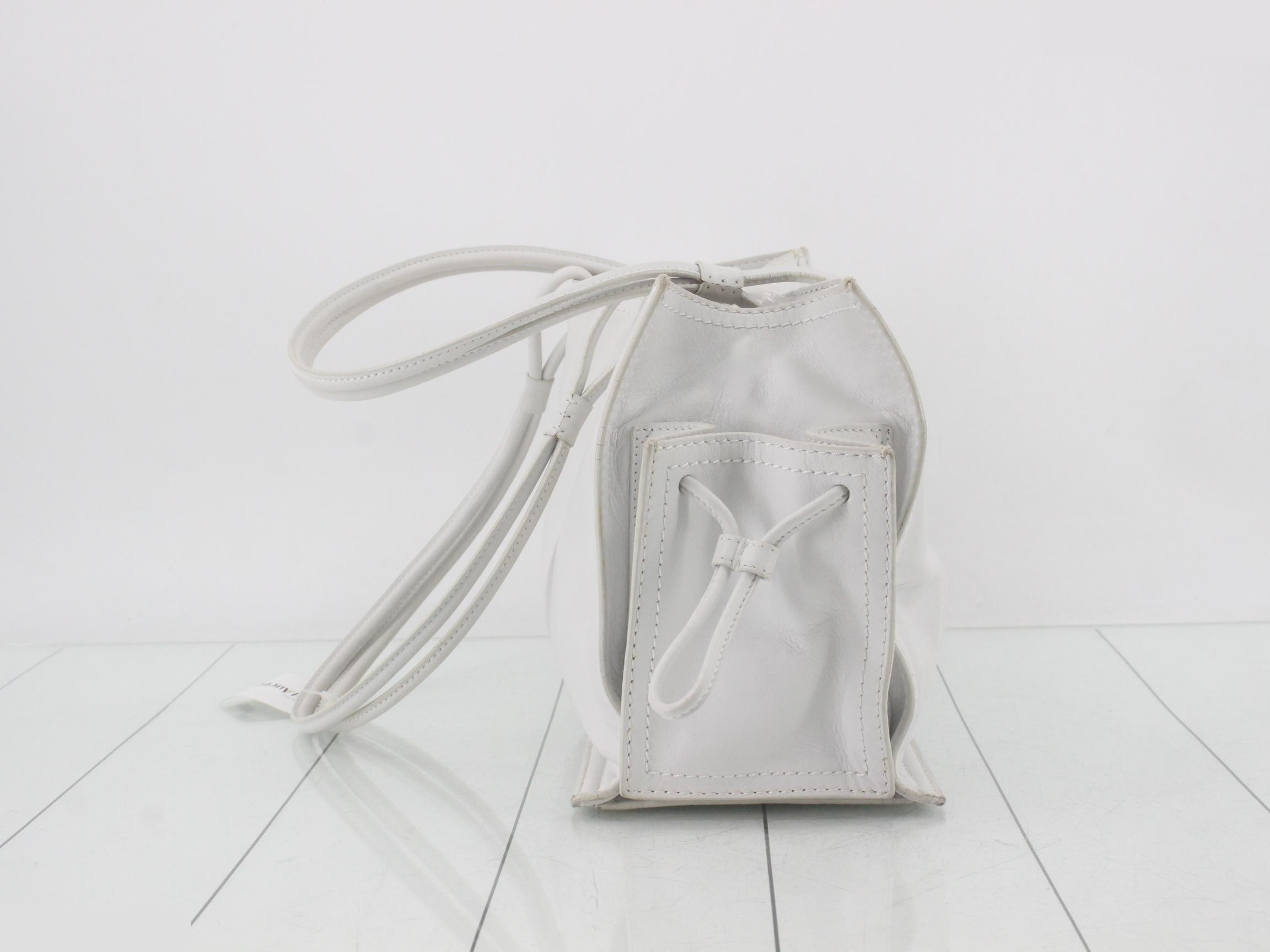 Leather Shopper Tote - Crown — view 4