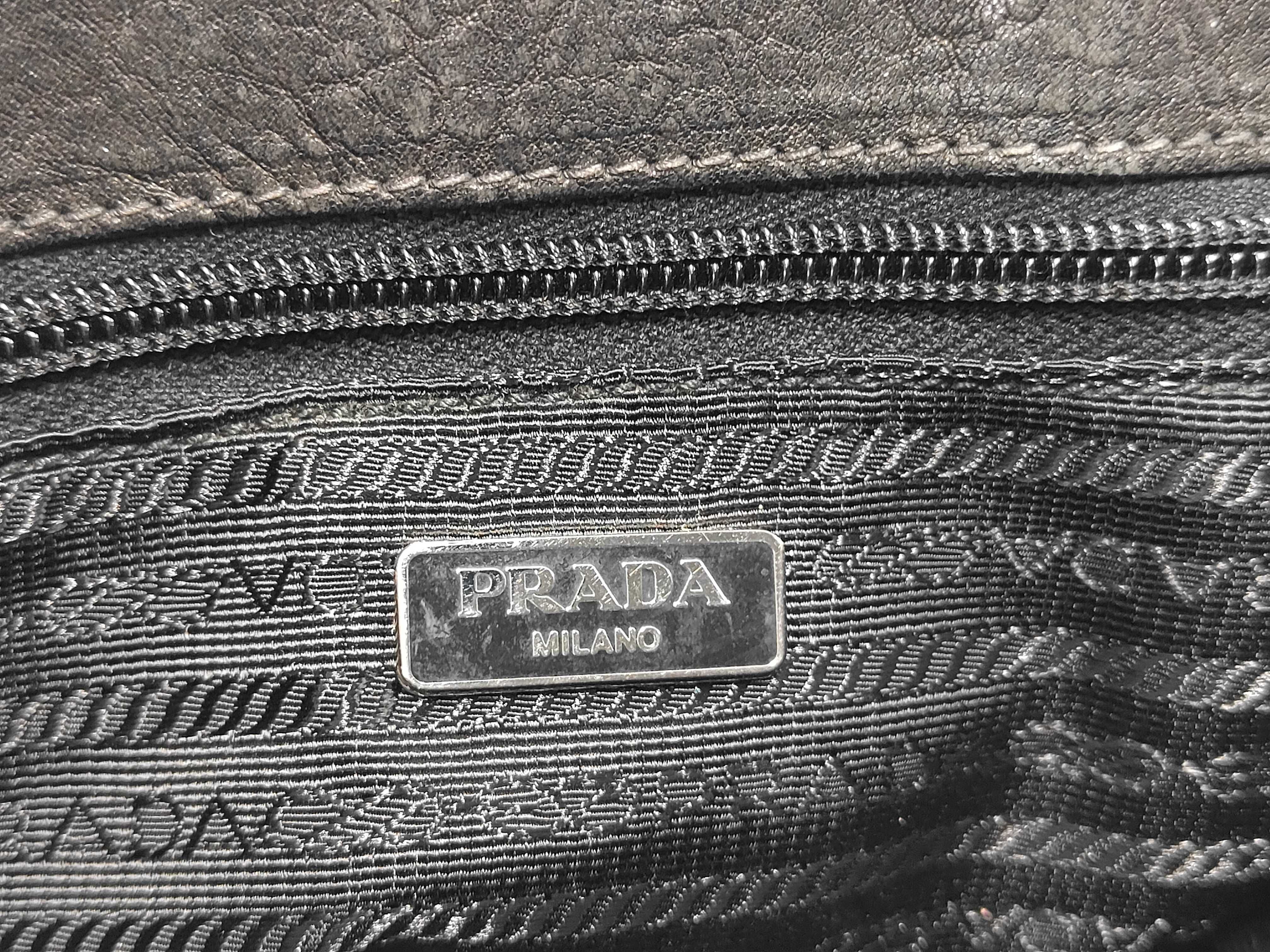 Triangle Logo Leather Shoulder Bag — view 11